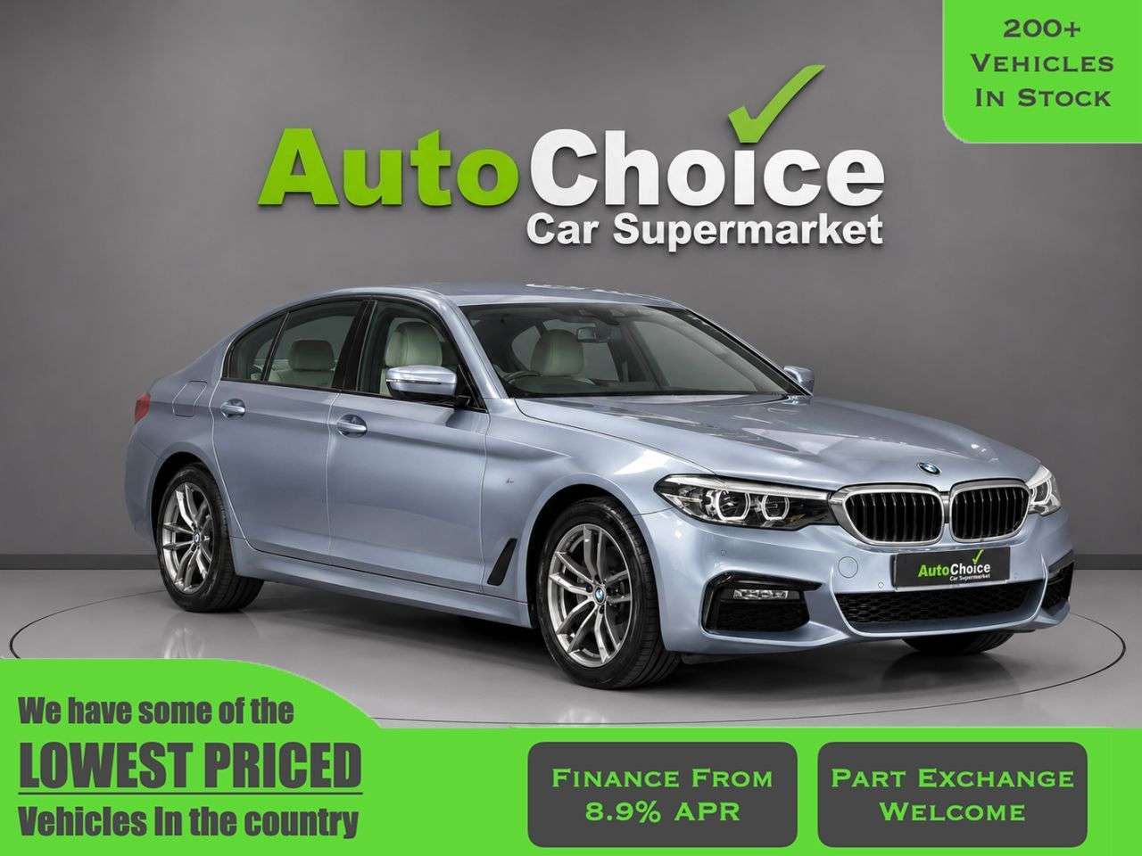 A 2019 BMW 5 SERIES 2.0 520d MHT M Sport Saloon 4dr Diesel Hybrid Auto Euro 6 (s/s) (190 ps) in A 2019 BMW 5 SERIES 2.0 520d MHT M Sport Saloon 4dr Diesel Hybrid Auto Euro 6 (s/s) (190 ps) in