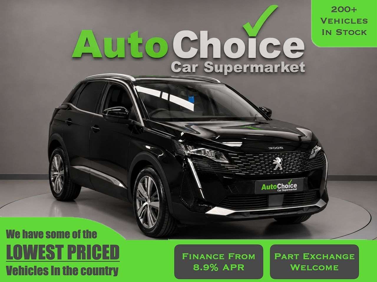 A 2021 PEUGEOT 3008 1.2 PureTech Allure Premium SUV 5dr Petrol Manual Euro 6 (s/s) (130 ps) in A 2021 PEUGEOT 3008 1.2 PureTech Allure Premium SUV 5dr Petrol Manual Euro 6 (s/s) (130 ps) in