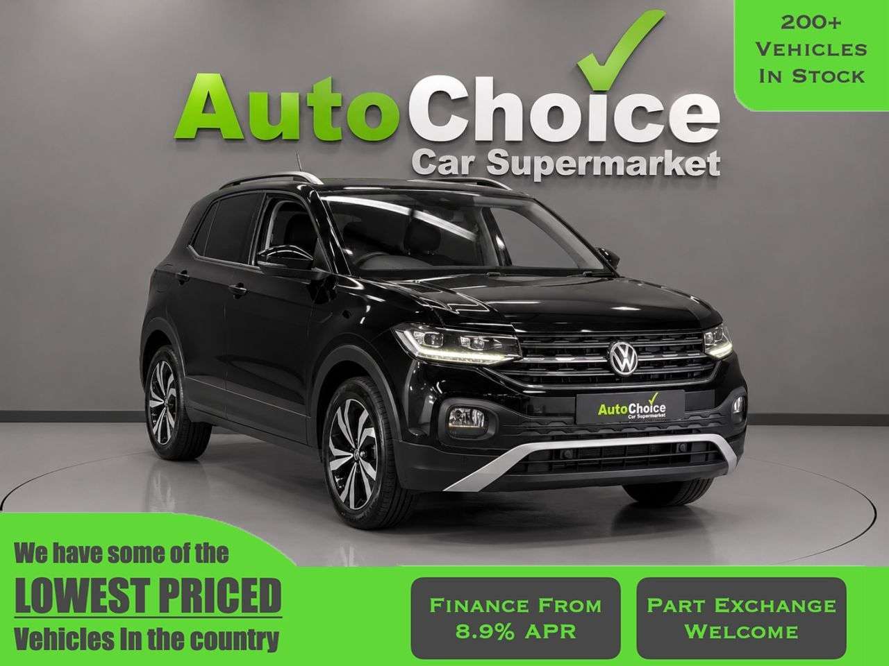 A 2021 VOLKSWAGEN T-CROSS 1.0 TSI Black Edition SUV 5dr Petrol Manual Euro 6 (s/s) (95 ps) in Blackbu A 2021 VOLKSWAGEN T-CROSS 1.0 TSI Black Edition SUV 5dr Petrol Manual Euro 6 (s/s) (95 ps) in Blackbu