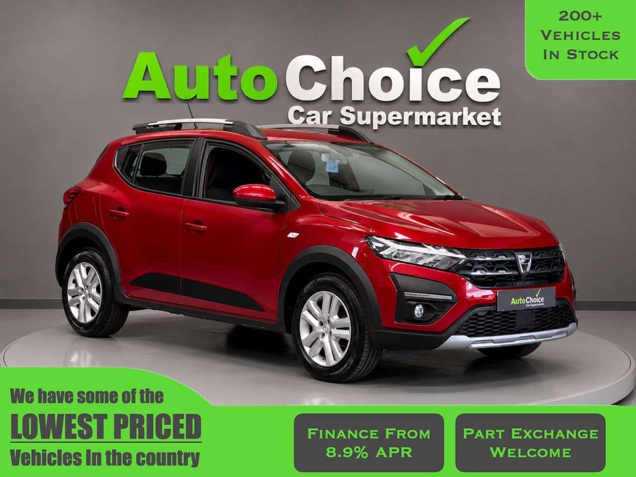 A 2022 DACIA SANDERO STEPWAY 1.0 TCe Comfort Hatchback 5dr Petrol Manual Euro 6 (s/s) (90 ps) in Blackbu A 2022 DACIA SANDERO STEPWAY 1.0 TCe Comfort Hatchback 5dr Petrol Manual Euro 6 (s/s) (90 ps) in Blackbu