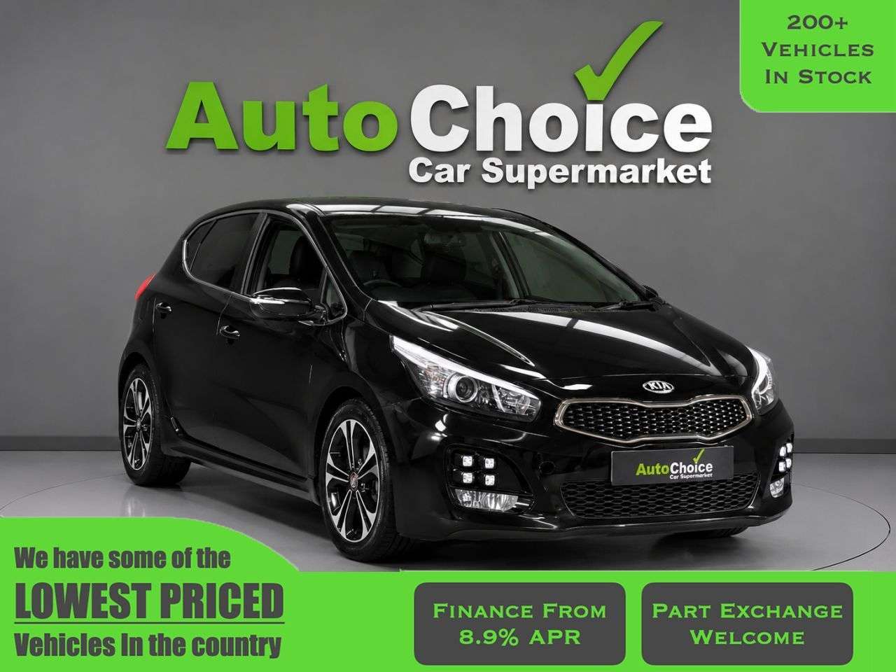 A 2018 KIA CEED 1.0 T-GDi GT-Line Hatchback 5dr Petrol Manual Euro 6 (s/s) (118 bhp) in Bla A 2018 KIA CEED 1.0 T-GDi GT-Line Hatchback 5dr Petrol Manual Euro 6 (s/s) (118 bhp) in Bla