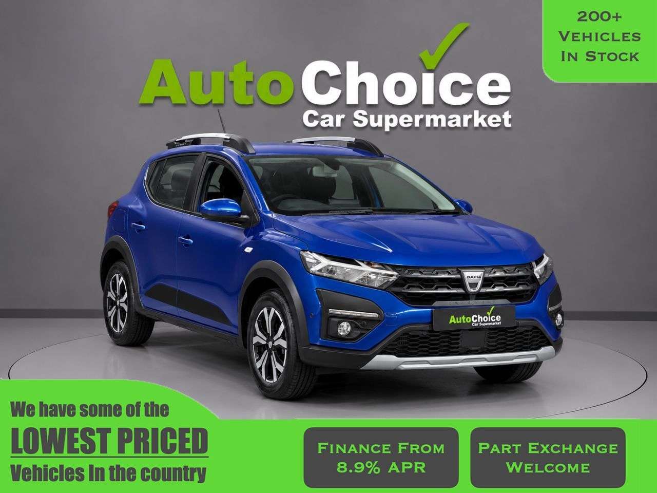 A 2021 DACIA SANDERO STEPWAY 1.0 TCe Prestige Hatchback 5dr Petrol Manual Euro 6 (s/s) (90 ps) in Blackb A 2021 DACIA SANDERO STEPWAY 1.0 TCe Prestige Hatchback 5dr Petrol Manual Euro 6 (s/s) (90 ps) in Blackb