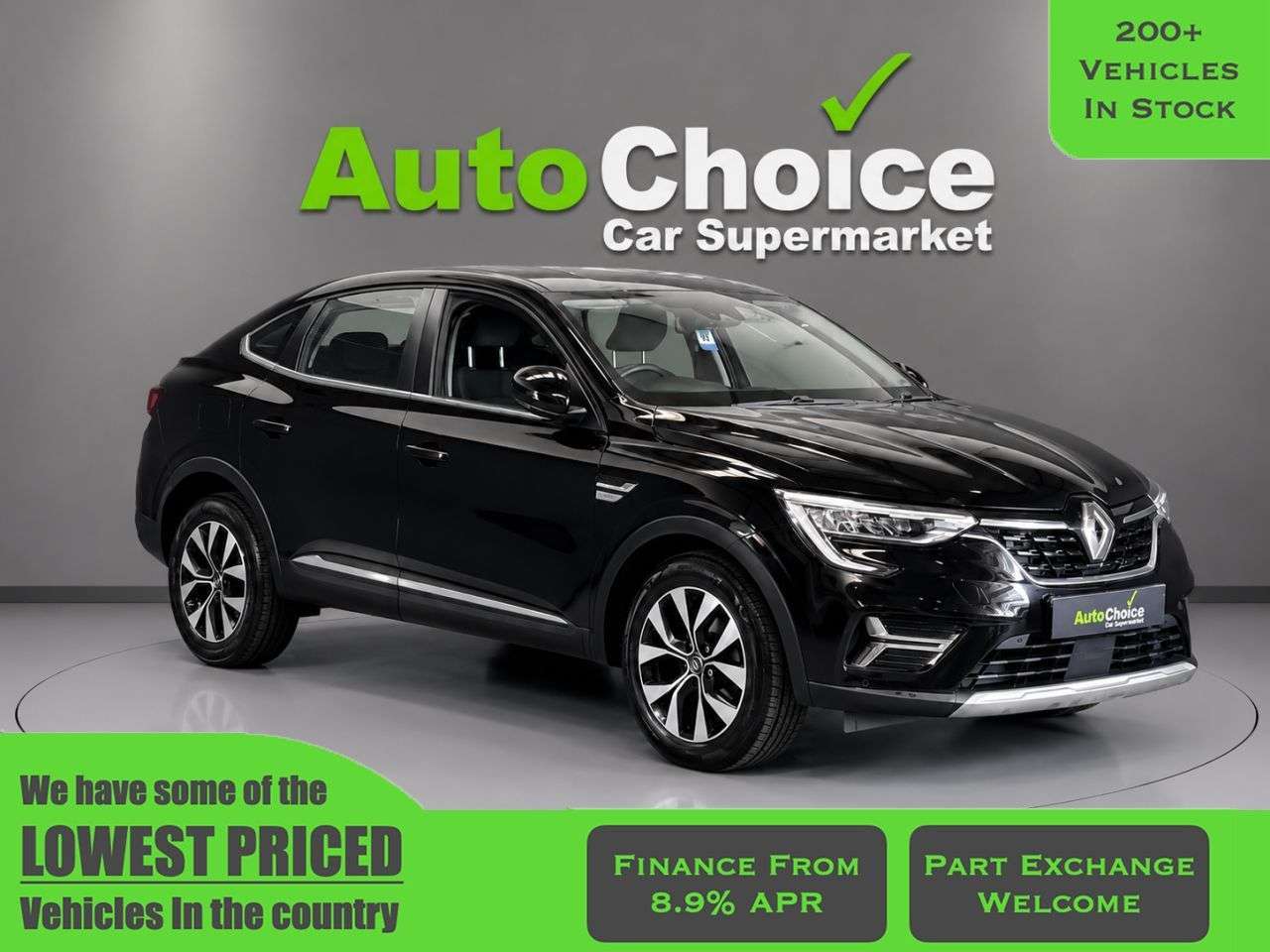 A 2021 RENAULT ARKANA 1.3 TCe MHEV Iconic SUV 5dr Petrol EDC 2WD Euro 6 (s/s) (140 ps) in Blackbu A 2021 RENAULT ARKANA 1.3 TCe MHEV Iconic SUV 5dr Petrol EDC 2WD Euro 6 (s/s) (140 ps) in Blackbu