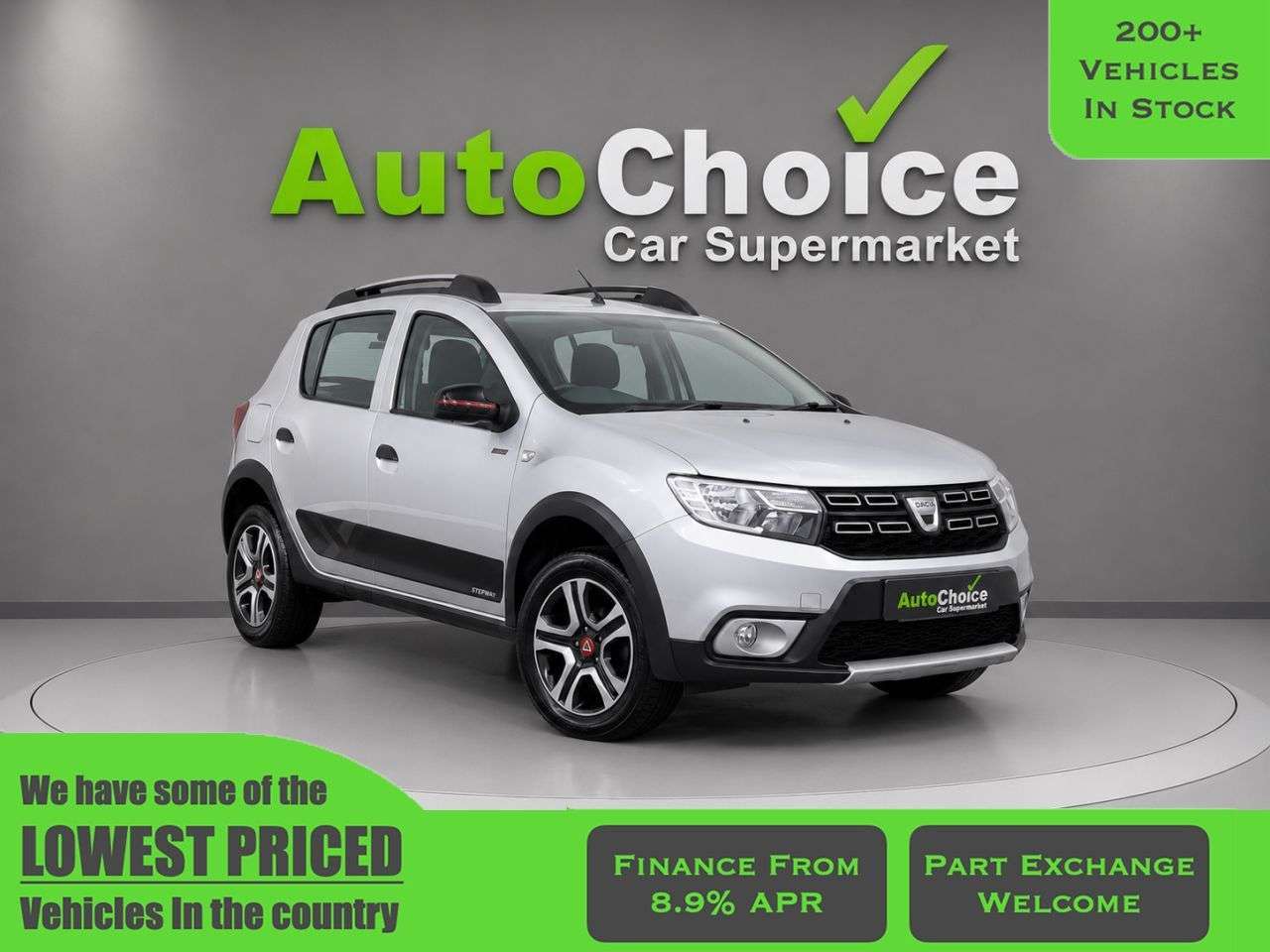 A 2019 DACIA SANDERO STEPWAY 0.9 TCe Techroad Hatchback 5dr Petrol Manual Euro 6 (s/s) (90 ps) in Blackb A 2019 DACIA SANDERO STEPWAY 0.9 TCe Techroad Hatchback 5dr Petrol Manual Euro 6 (s/s) (90 ps) in Blackb