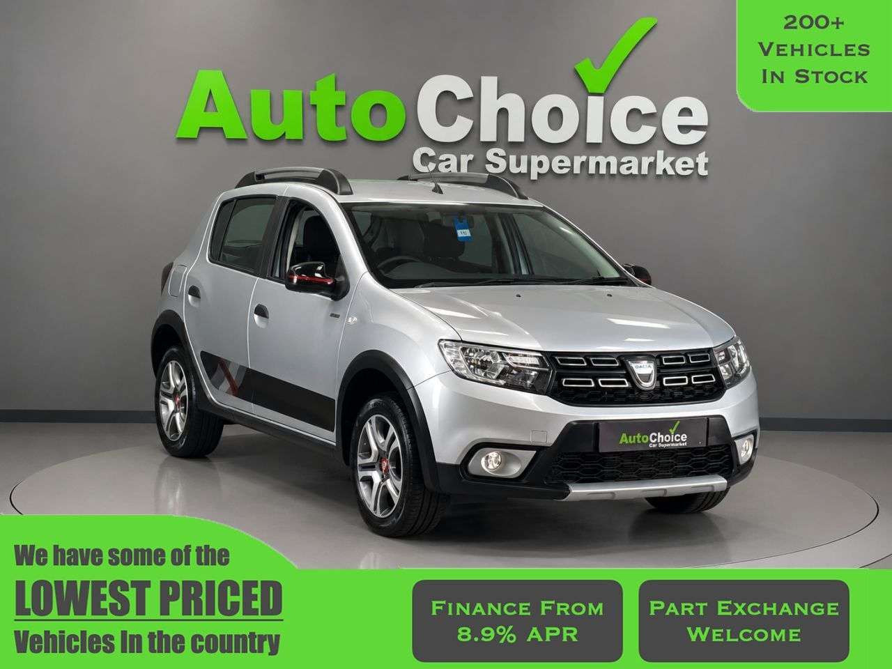 A 2019 DACIA SANDERO STEPWAY 0.9 TCe Techroad Hatchback 5dr Petrol Manual Euro 6 (s/s) (90 ps) in Blackb A 2019 DACIA SANDERO STEPWAY 0.9 TCe Techroad Hatchback 5dr Petrol Manual Euro 6 (s/s) (90 ps) in Blackb