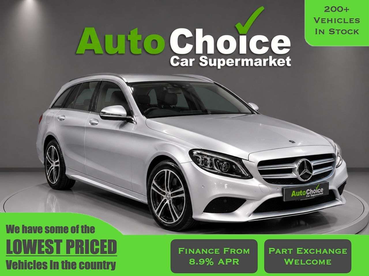 A 2019 MERCEDES-BENZ C CLASS 1.5 C200 MHEV EQ Boost Sport (Premium) Estate 5dr Petrol G-Tronic+ Euro 6 ( A 2019 MERCEDES-BENZ C CLASS 1.5 C200 MHEV EQ Boost Sport (Premium) Estate 5dr Petrol G-Tronic+ Euro 6 (