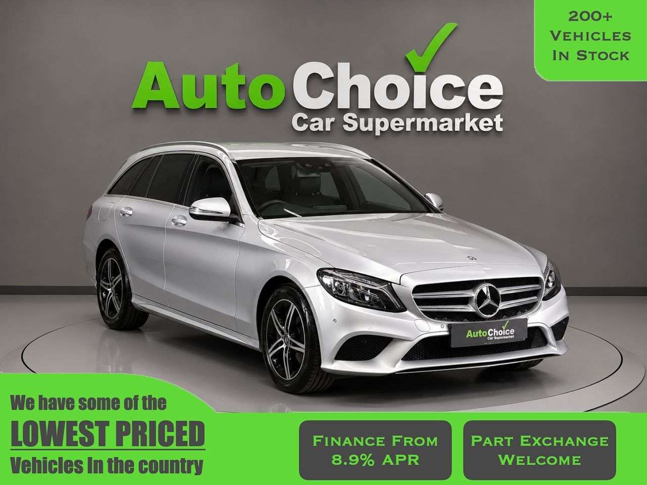 A 2019 MERCEDES-BENZ C CLASS 1.5 C200 MHEV EQ Boost Sport (Premium) Estate 5dr Petrol G-Tronic+ Euro 6 ( A 2019 MERCEDES-BENZ C CLASS 1.5 C200 MHEV EQ Boost Sport (Premium) Estate 5dr Petrol G-Tronic+ Euro 6 (