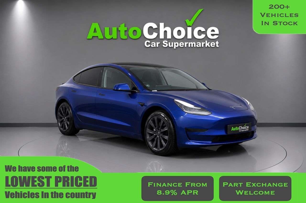 A 2020 TESLA MODEL 3 Standard Range Plus Saloon 4dr Electric Auto RWD (241 bhp) in Blackburn Fin A 2020 TESLA MODEL 3 Standard Range Plus Saloon 4dr Electric Auto RWD (241 bhp) in Blackburn Fin