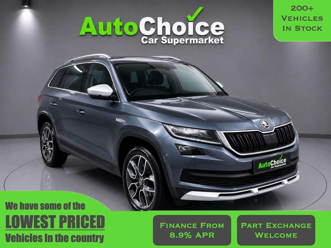 A 2017 SKODA KODIAQ 2.0 TSI Scout SUV 5dr Petrol DSG 4WD Euro 6 (s/s) (7 Seat) (180 ps) in Blac A 2017 SKODA KODIAQ 2.0 TSI Scout SUV 5dr Petrol DSG 4WD Euro 6 (s/s) (7 Seat) (180 ps) in Blac