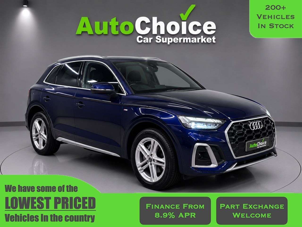 A 2021 AUDI Q5 2.0 TDI 40 S line SUV 5dr Diesel S Tronic quattro Euro 6 (s/s) (204 ps) in A 2021 AUDI Q5 2.0 TDI 40 S line SUV 5dr Diesel S Tronic quattro Euro 6 (s/s) (204 ps) in