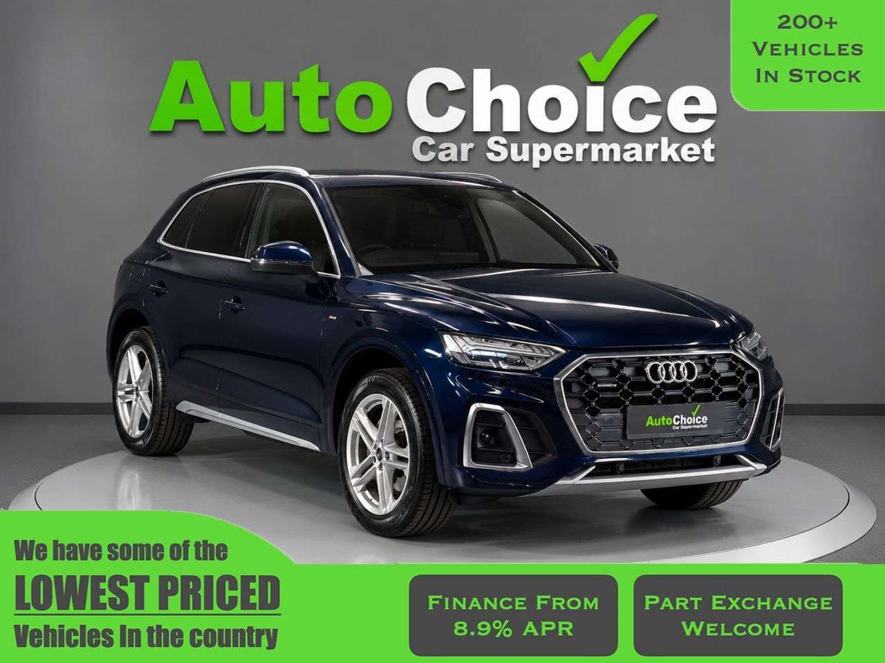 A 2021 AUDI Q5 2.0 TDI 40 S line SUV 5dr Diesel S Tronic quattro Euro 6 (s/s) (204 ps) in A 2021 AUDI Q5 2.0 TDI 40 S line SUV 5dr Diesel S Tronic quattro Euro 6 (s/s) (204 ps) in