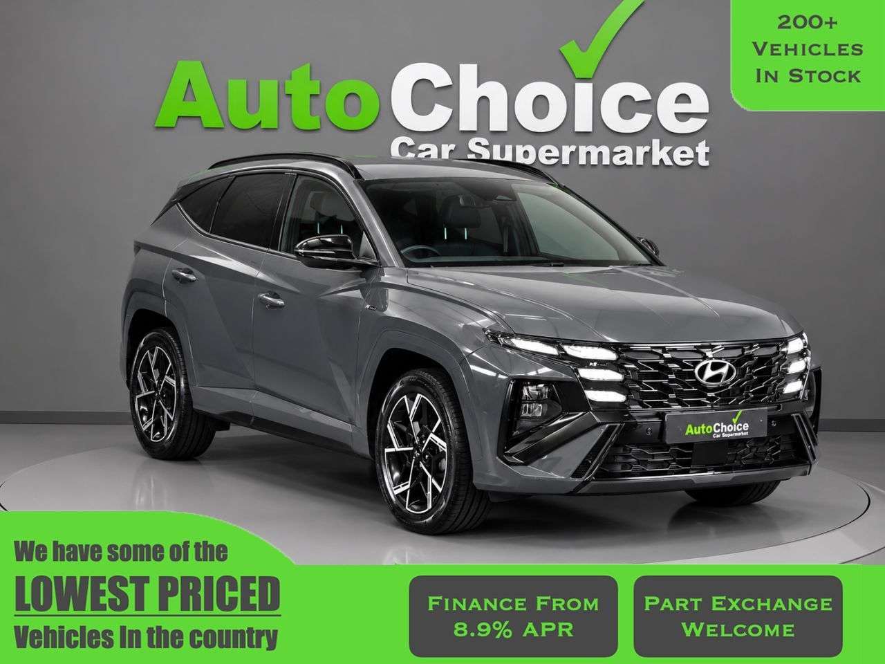 A 2024 HYUNDAI TUCSON 1.6 T-GDi N Line SUV 5dr Petrol Hybrid Auto Euro 6 (s/s) (215 ps) in Blackb A 2024 HYUNDAI TUCSON 1.6 T-GDi N Line SUV 5dr Petrol Hybrid Auto Euro 6 (s/s) (215 ps) in Blackb