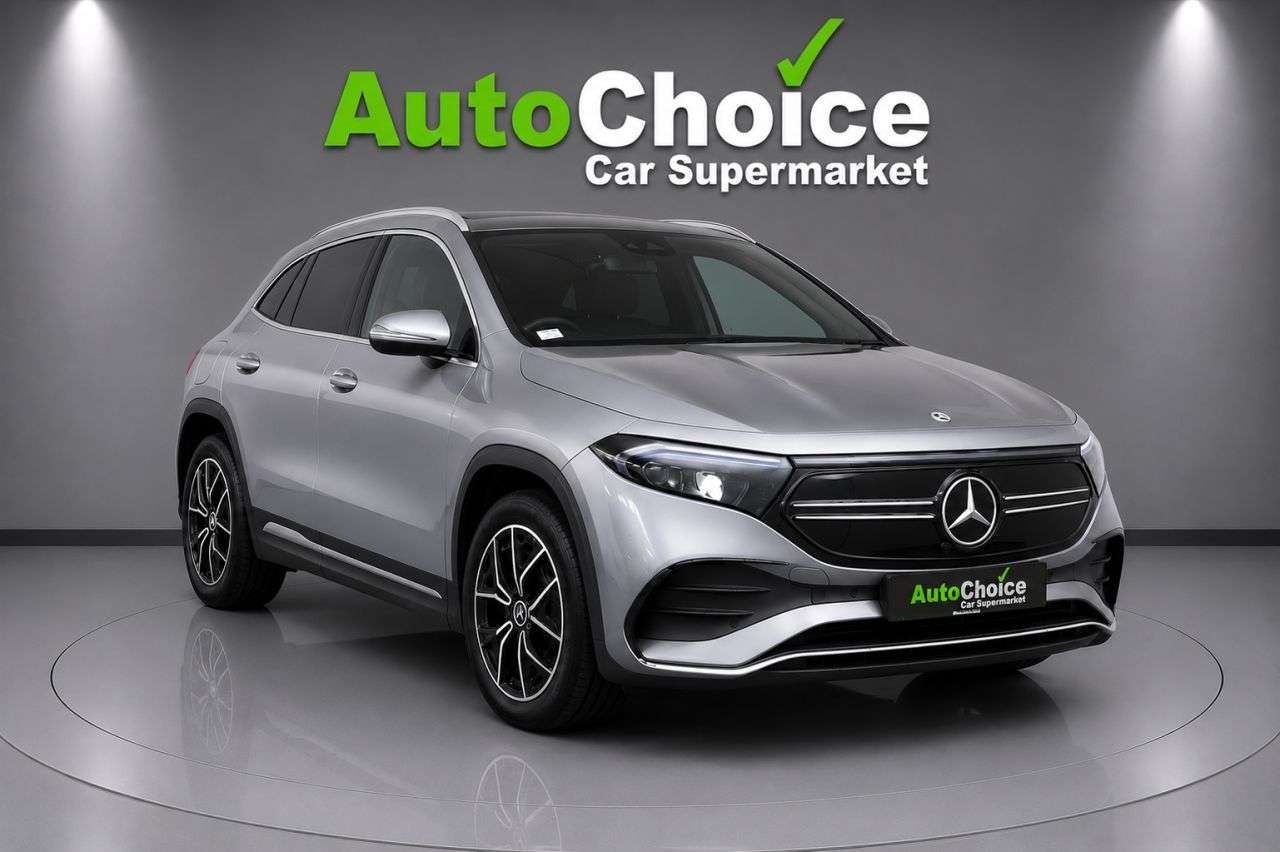 A 2022 MERCEDES-BENZ EQA EQA 250+ 70.5kWh AMG Line (Premium) SUV 5dr Electric Auto (190 ps) in Black A 2022 MERCEDES-BENZ EQA EQA 250+ 70.5kWh AMG Line (Premium) SUV 5dr Electric Auto (190 ps) in Black
