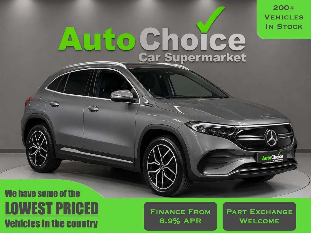 A 2022 MERCEDES-BENZ EQA EQA 250+ 70.5kWh AMG Line (Premium) SUV 5dr Electric Auto (190 ps) in Black A 2022 MERCEDES-BENZ EQA EQA 250+ 70.5kWh AMG Line (Premium) SUV 5dr Electric Auto (190 ps) in Black