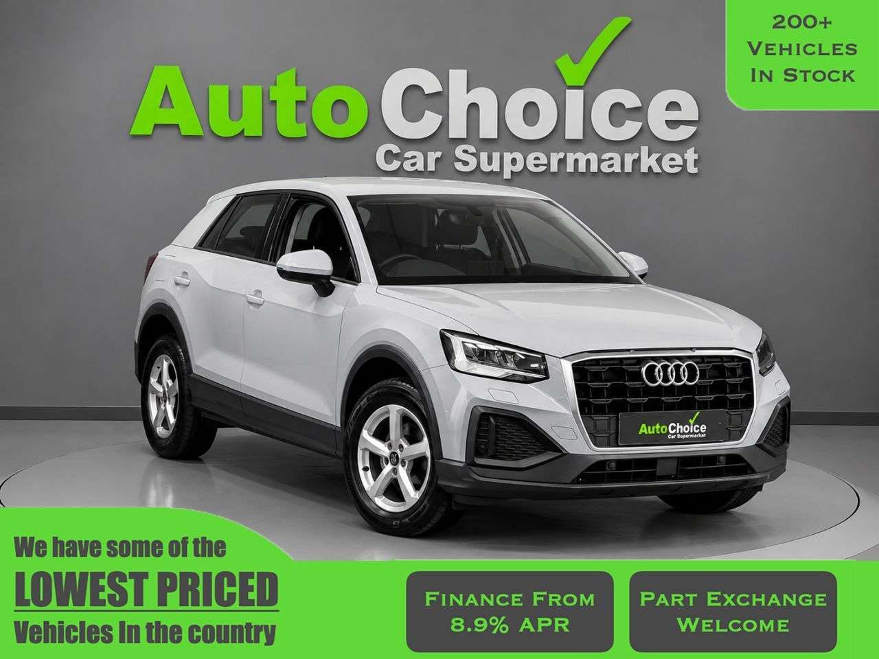 A 2022 AUDI Q2 1.0 TFSI 30 Technik SUV 5dr Petrol Manual Euro 6 (s/s) (110 ps) in Blackbur A 2022 AUDI Q2 1.0 TFSI 30 Technik SUV 5dr Petrol Manual Euro 6 (s/s) (110 ps) in Blackbur