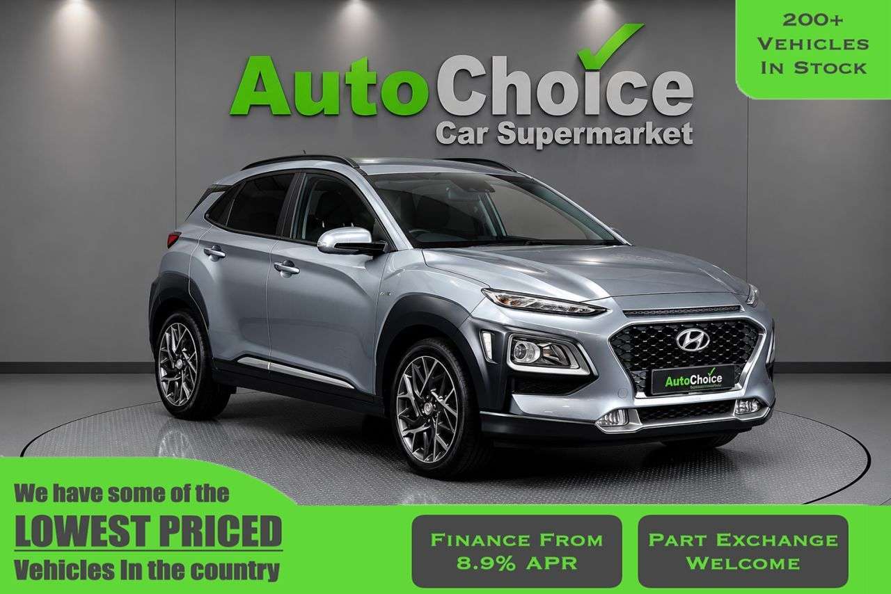 A 2020 HYUNDAI KONA 1.6 h-GDi Premium SUV 5dr Petrol Hybrid DCT Euro 6 (s/s) (141 ps) in Blackb A 2020 HYUNDAI KONA 1.6 h-GDi Premium SUV 5dr Petrol Hybrid DCT Euro 6 (s/s) (141 ps) in Blackb