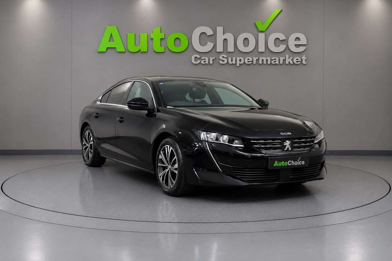 A 2021 PEUGEOT 508 1.2 PureTech Allure Fastback 5dr Petrol EAT Euro 6 (s/s) (130 ps) in Blackb A 2021 PEUGEOT 508 1.2 PureTech Allure Fastback 5dr Petrol EAT Euro 6 (s/s) (130 ps) in Blackb