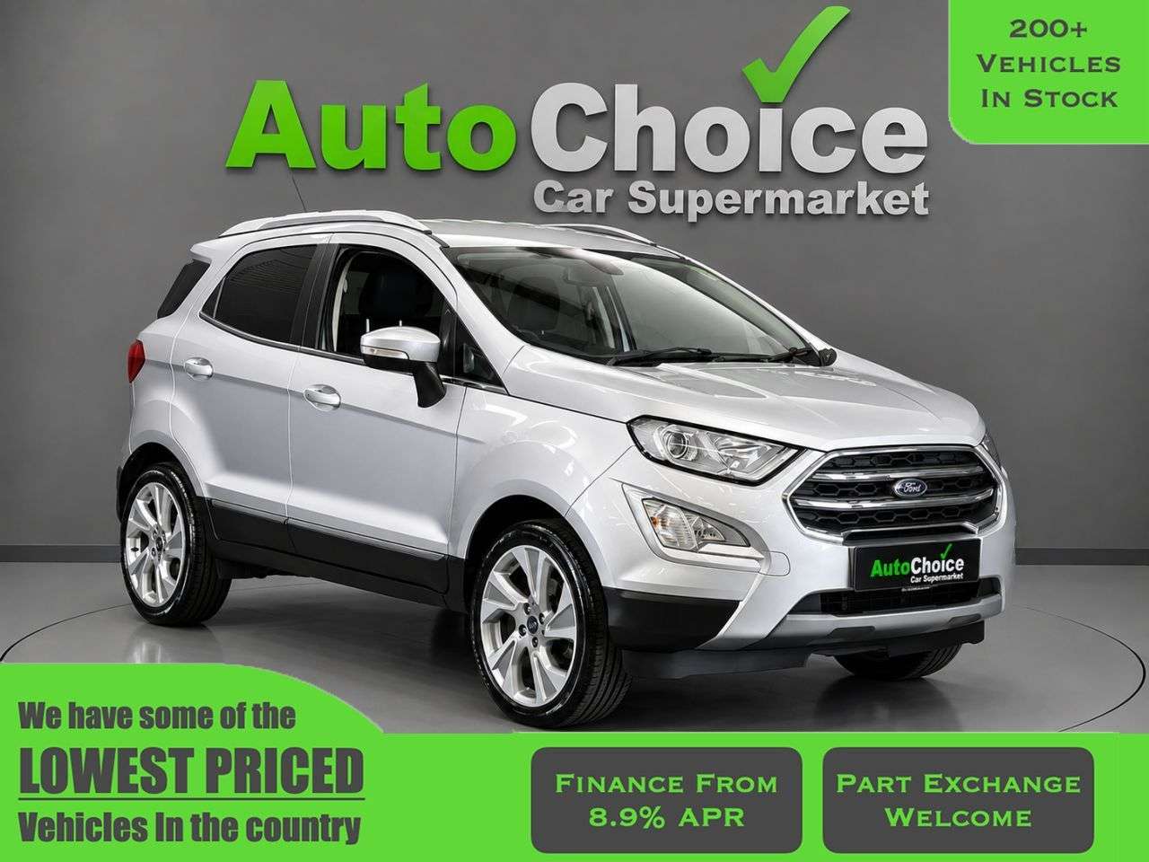 A 2018 FORD ECOSPORT 1.0T EcoBoost Titanium SUV 5dr Petrol Manual Euro 6 (s/s) (125 ps) in Black A 2018 FORD ECOSPORT 1.0T EcoBoost Titanium SUV 5dr Petrol Manual Euro 6 (s/s) (125 ps) in Black