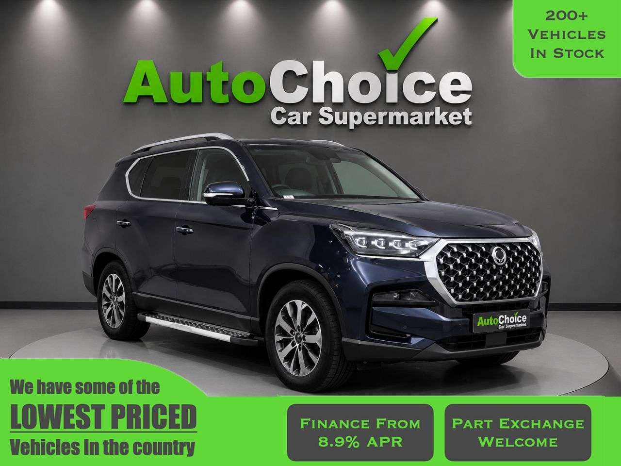 A 2022 SSANGYONG REXTON 2.2D Ultimate SUV 5dr Diesel T-Tronic 4WD Euro 6 (202 ps) in Blackburn Fina A 2022 SSANGYONG REXTON 2.2D Ultimate SUV 5dr Diesel T-Tronic 4WD Euro 6 (202 ps) in Blackburn Fina