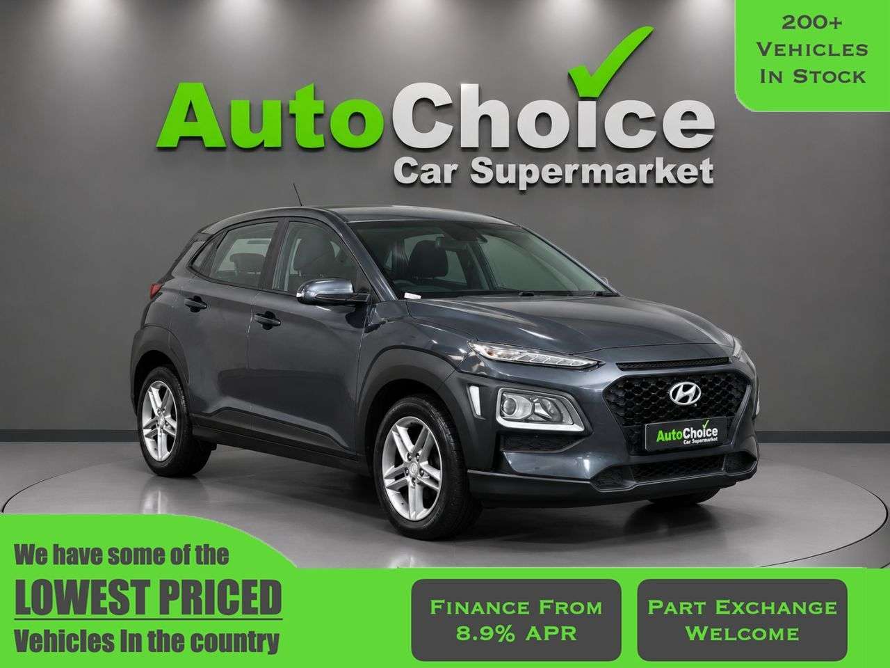 A 2018 HYUNDAI KONA 1.0 T-GDi Blue Drive S SUV 5dr Petrol Manual Euro 6 (s/s) (120 ps) in Black A 2018 HYUNDAI KONA 1.0 T-GDi Blue Drive S SUV 5dr Petrol Manual Euro 6 (s/s) (120 ps) in Black