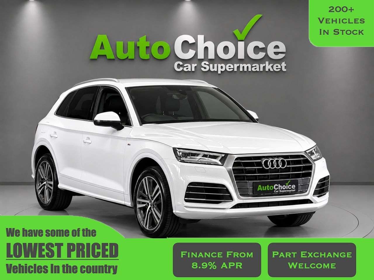 A 2019 AUDI Q5 2.0 TFSI 45 S line SUV 5dr Petrol S Tronic quattro Euro 6 (s/s) (245 ps) in A 2019 AUDI Q5 2.0 TFSI 45 S line SUV 5dr Petrol S Tronic quattro Euro 6 (s/s) (245 ps) in