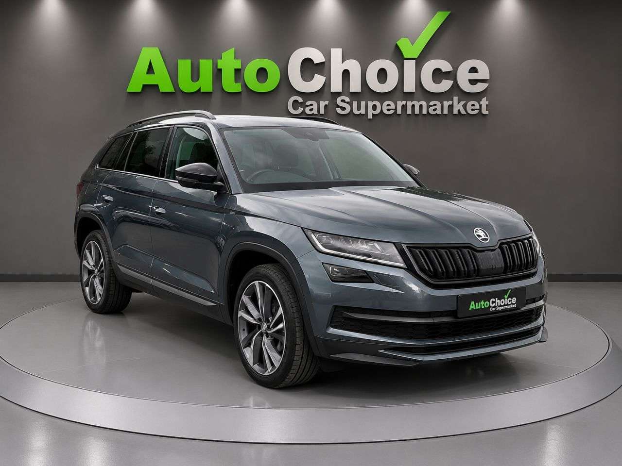 A 2019 SKODA KODIAQ 2.0 TDI SportLine SUV 5dr Diesel DSG 4WD Euro 6 (s/s) (7 Seat) (190 ps) in A 2019 SKODA KODIAQ 2.0 TDI SportLine SUV 5dr Diesel DSG 4WD Euro 6 (s/s) (7 Seat) (190 ps) in