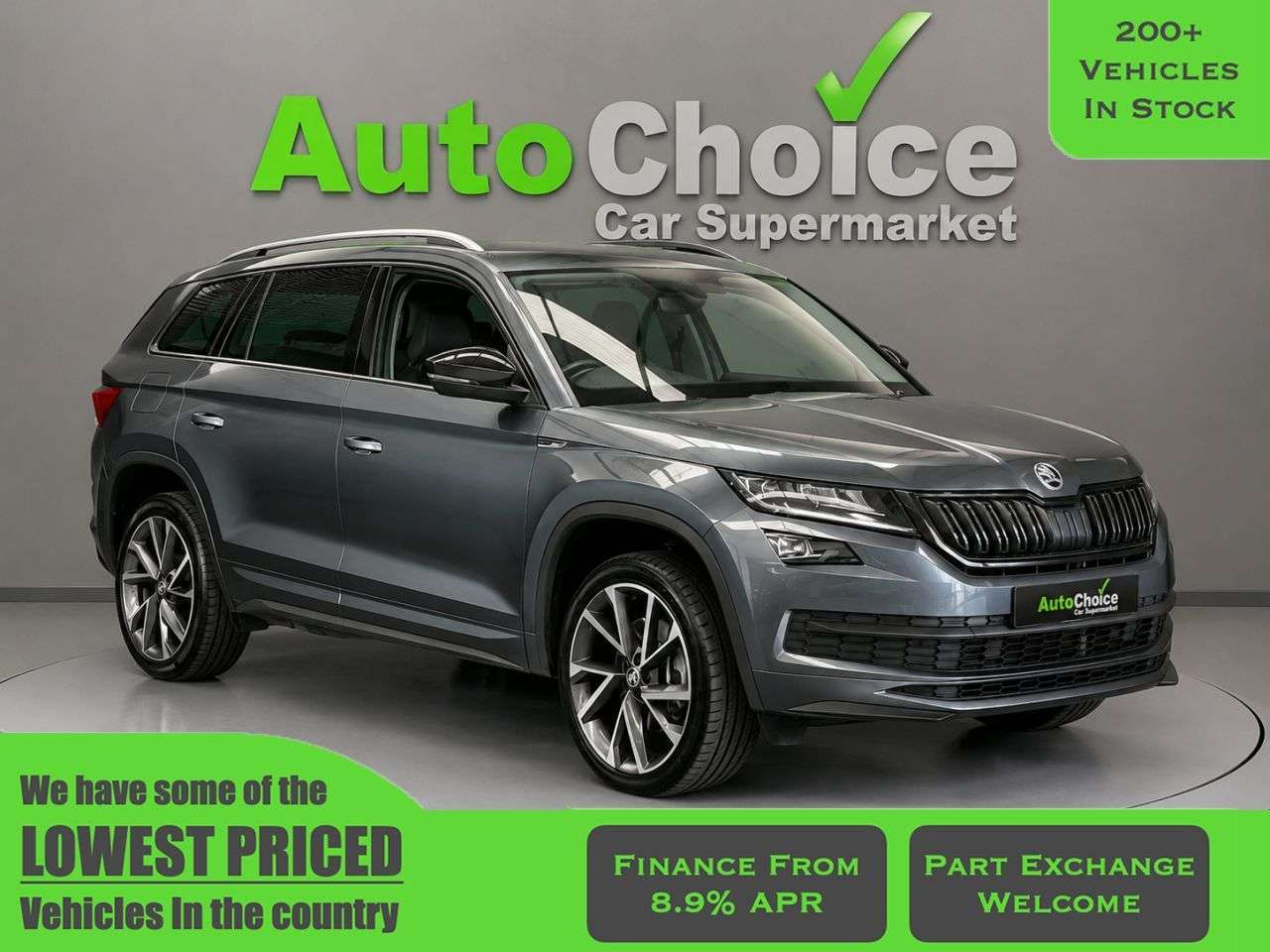 A 2019 SKODA KODIAQ 2.0 TDI SportLine SUV 5dr Diesel DSG 4WD Euro 6 (s/s) (7 Seat) (190 ps) in A 2019 SKODA KODIAQ 2.0 TDI SportLine SUV 5dr Diesel DSG 4WD Euro 6 (s/s) (7 Seat) (190 ps) in