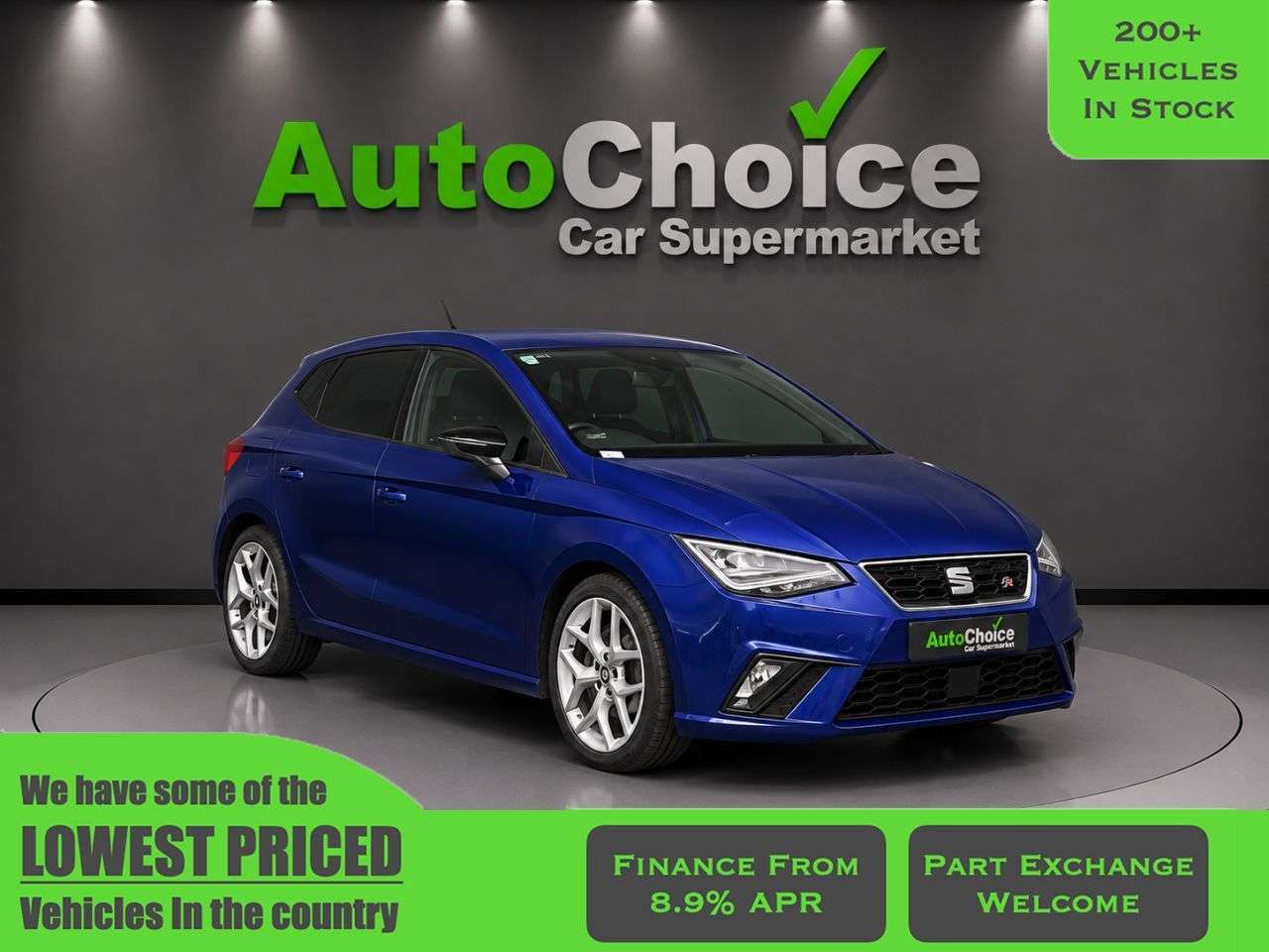 A 2019 SEAT IBIZA 1.0 TSI FR Hatchback 5dr Petrol Manual Euro 6 (s/s) GPF (95 ps) in Blackbur A 2019 SEAT IBIZA 1.0 TSI FR Hatchback 5dr Petrol Manual Euro 6 (s/s) GPF (95 ps) in Blackbur