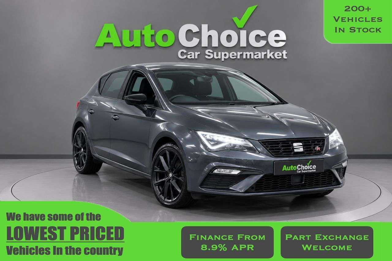 A 2019 SEAT LEON 1.5 TSI EVO FR Black Edition Hatchback 5dr Petrol Manual Euro 6 (s/s) (150 A 2019 SEAT LEON 1.5 TSI EVO FR Black Edition Hatchback 5dr Petrol Manual Euro 6 (s/s) (150