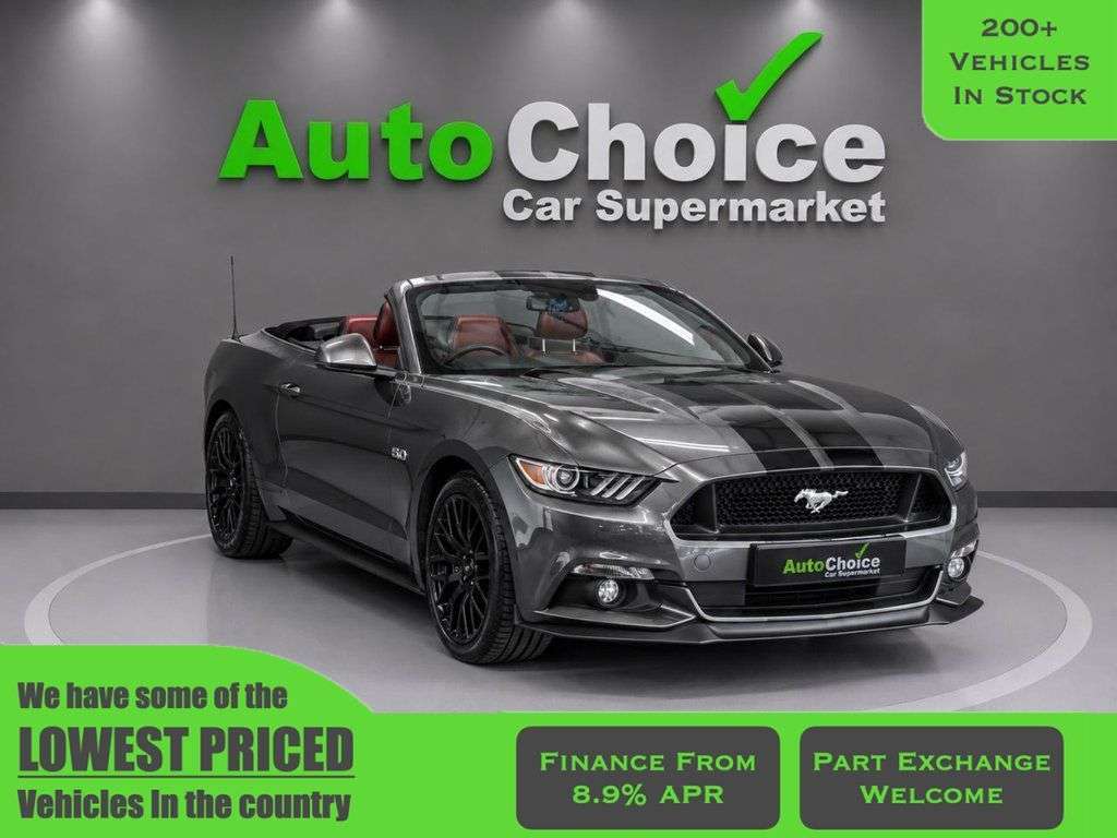 A 2016 FORD MUSTANG 5.0 V8 GT Convertible 2dr Petrol SelShift Euro 6 (416 bhp) in Blackburn Fin A 2016 FORD MUSTANG 5.0 V8 GT Convertible 2dr Petrol SelShift Euro 6 (416 bhp) in Blackburn Fin