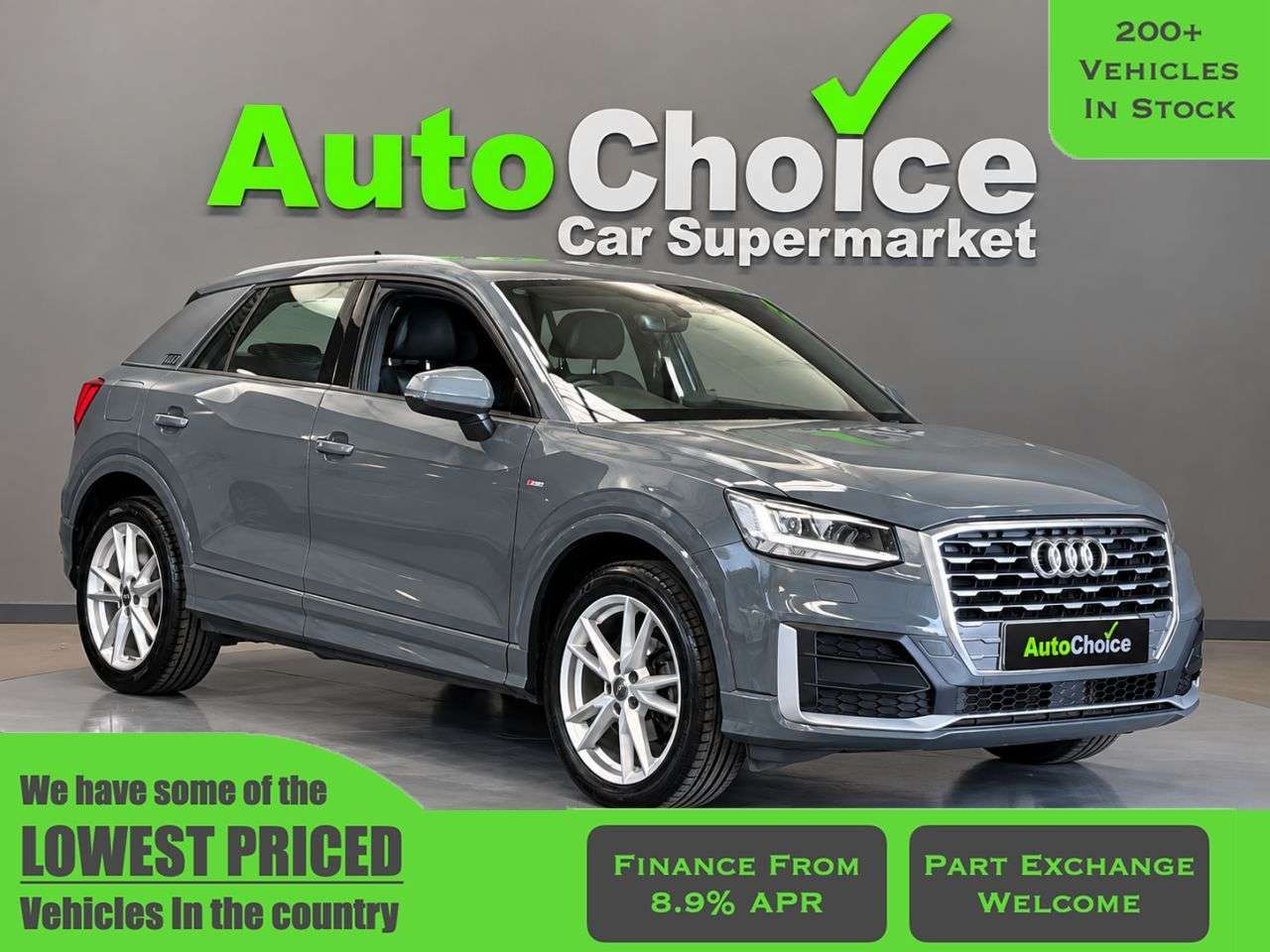 A 2019 AUDI Q2 1.5 TFSI CoD 35 S line SUV 5dr Petrol Manual Euro 6 (s/s) (150 ps) in Black A 2019 AUDI Q2 1.5 TFSI CoD 35 S line SUV 5dr Petrol Manual Euro 6 (s/s) (150 ps) in Black