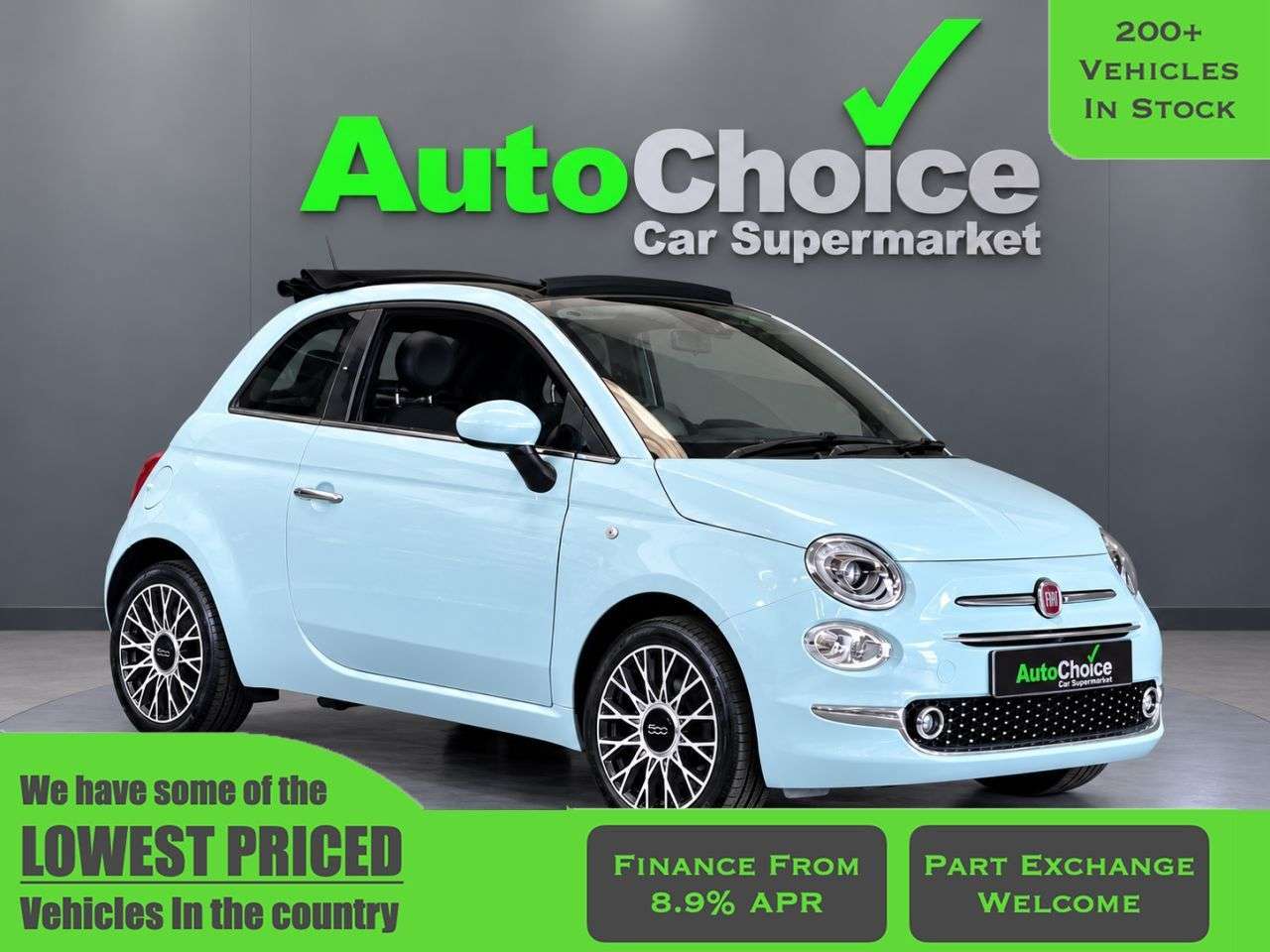 A 2023 FIAT 500C 1.0 MHEV Convertible 2dr Petrol Manual Euro 6 (s/s) (70 bhp) in Blackburn F A 2023 FIAT 500C 1.0 MHEV Convertible 2dr Petrol Manual Euro 6 (s/s) (70 bhp) in Blackburn F