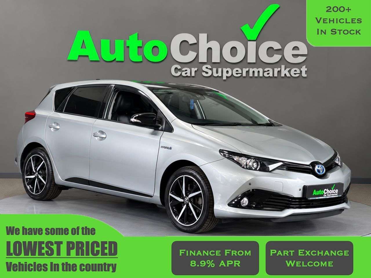 A 2017 TOYOTA AURIS 1.8 VVT-h GB25 Hatchback 5dr Petrol Hybrid CVT Euro 6 (s/s) (Safety Sense) A 2017 TOYOTA AURIS 1.8 VVT-h GB25 Hatchback 5dr Petrol Hybrid CVT Euro 6 (s/s) (Safety Sense)