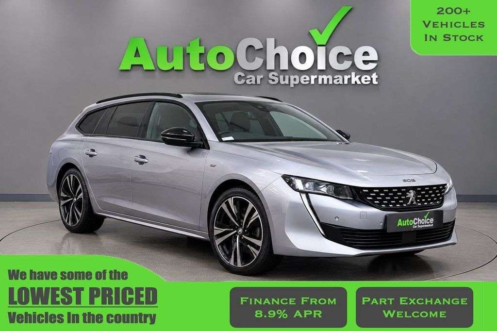 A 2022 PEUGEOT 508 SW 1.2 PureTech GT Premium Estate 5dr Petrol EAT Euro 6 (s/s) (130 ps)in Black A 2022 PEUGEOT 508 SW 1.2 PureTech GT Premium Estate 5dr Petrol EAT Euro 6 (s/s) (130 ps)in Black
