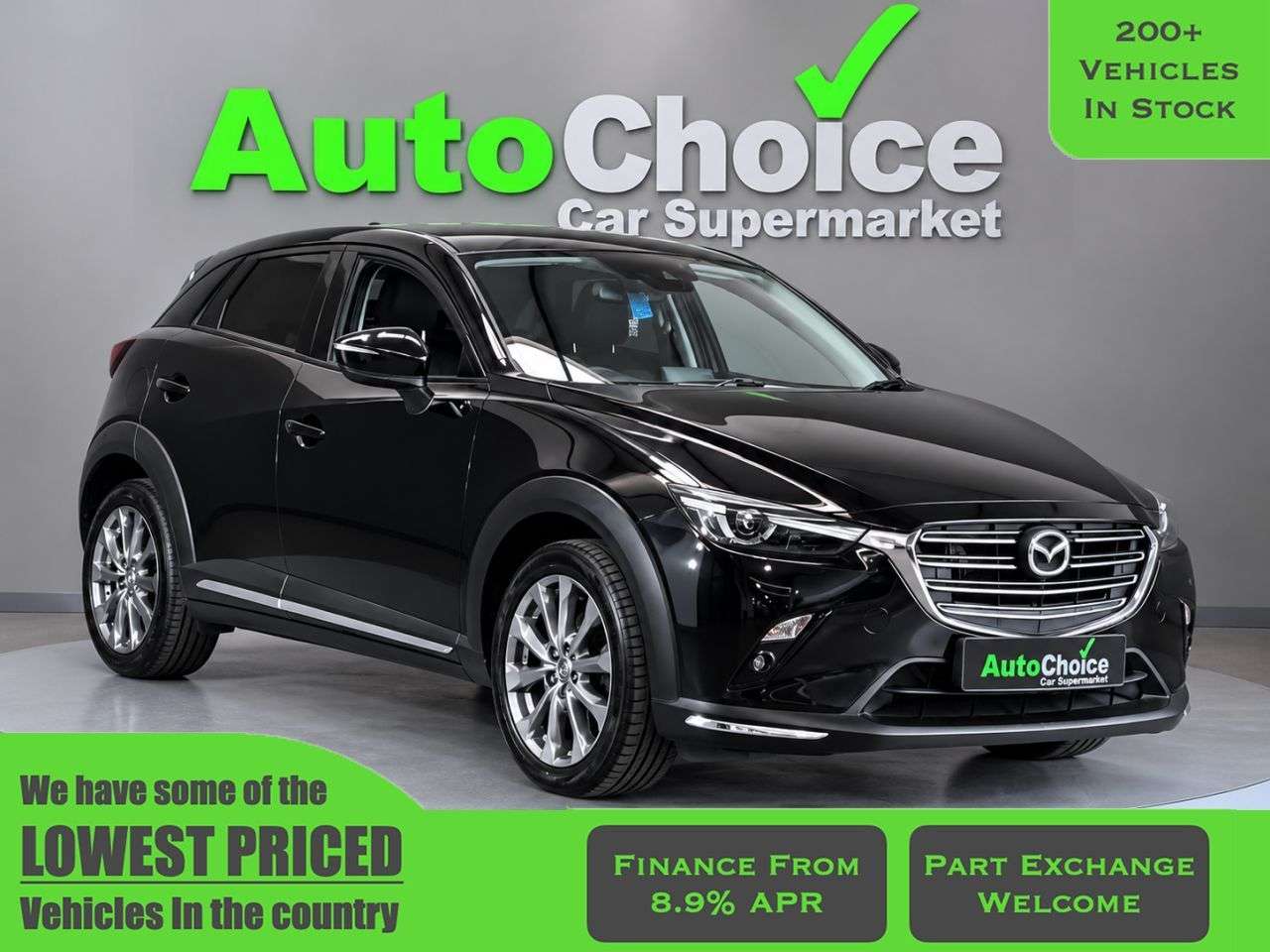 A 2019 MAZDA CX-3 2.0 SKYACTIV-G Sport Nav+ SUV 5dr Petrol Auto Euro 6 (s/s) (121 ps) In Blac A 2019 MAZDA CX-3 2.0 SKYACTIV-G Sport Nav+ SUV 5dr Petrol Auto Euro 6 (s/s) (121 ps) In Blac