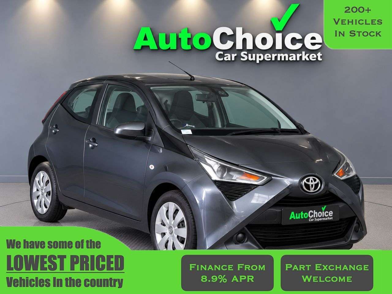 A 2021 TOYOTA AYGO 1.0 VVT-i x-play Hatchback 5dr Petrol Manual Euro 6 (s/s) (71 ps) In Blackb A 2021 TOYOTA AYGO 1.0 VVT-i x-play Hatchback 5dr Petrol Manual Euro 6 (s/s) (71 ps) In Blackb