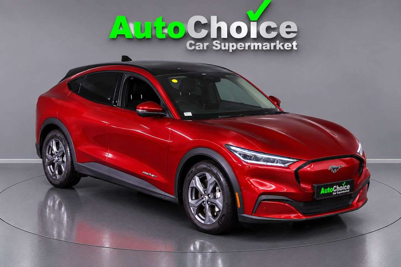 A 2022 FORD MUSTANG MACH-E Extended Range 91kWh SUV 5dr Electric Automatic (294 ps) In Blackburn Finan A 2022 FORD MUSTANG MACH-E Extended Range 91kWh SUV 5dr Electric Automatic (294 ps) In Blackburn Finan