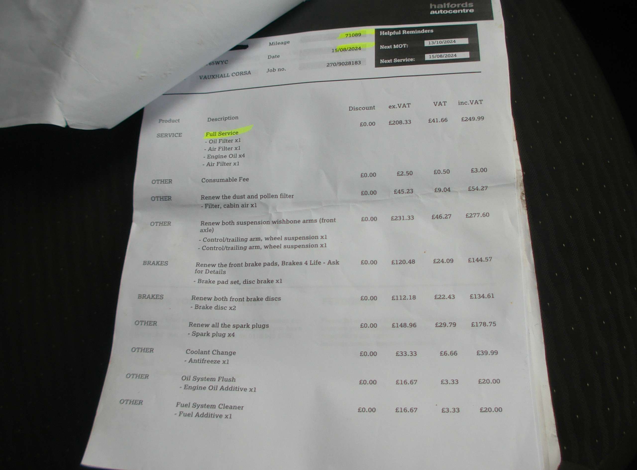 2015 VAUXHALL CORSA 2015 VAUXHALL CORSA