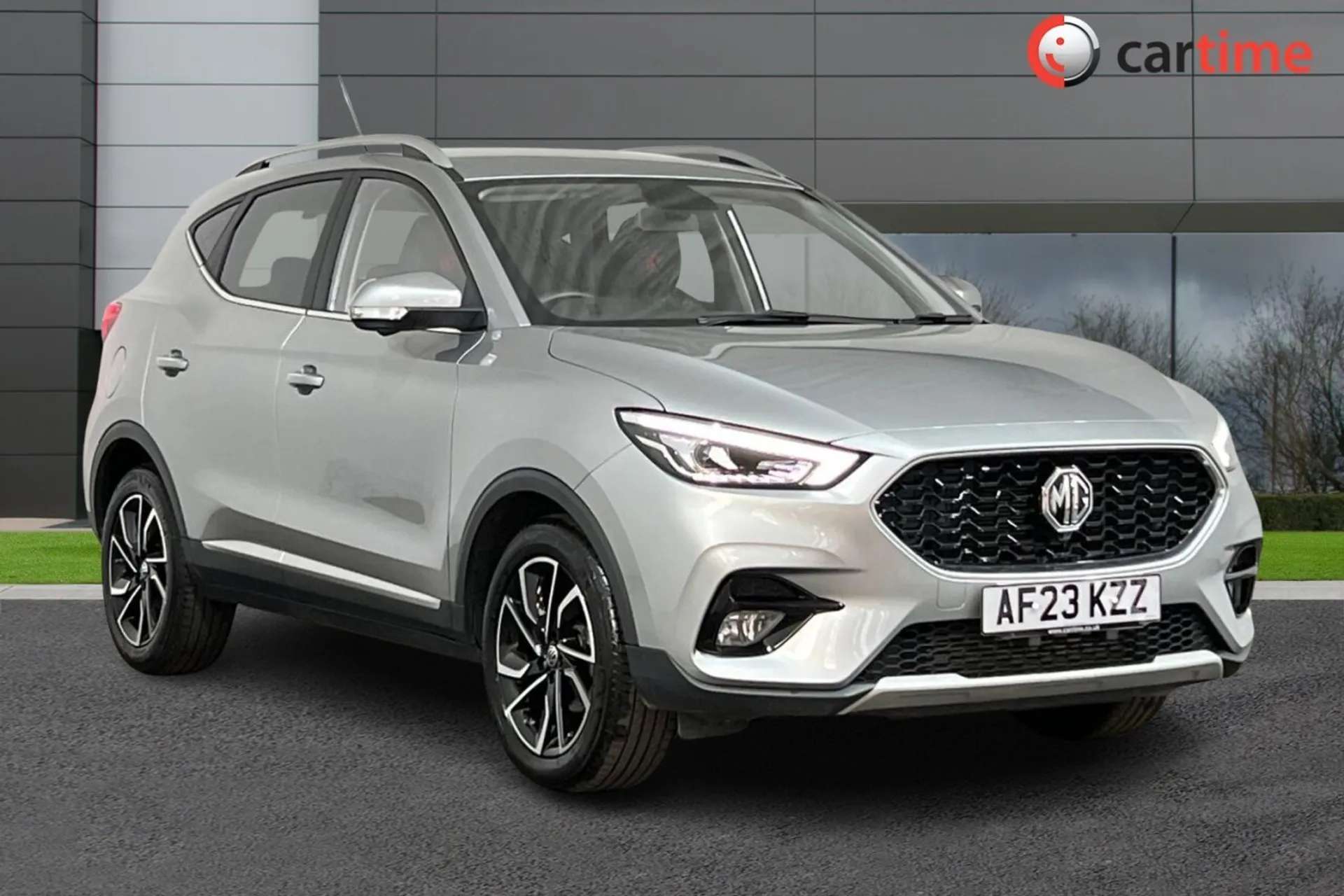 A 2023 MG MG ZS 1.0 EXCLUSIVE T-GDI 5d 110 BHP Heated Seats, 10-Inch Touchscreen, Blind Spot Monitoring, 360 Degree Camera, Keyless Entry Monument Silver, 17-Inch All A 2023 MG MG ZS 1.0 EXCLUSIVE T-GDI 5d 110 BHP Heated Seats, 10-Inch Touchscreen, Blind Spot Monitoring, 360 Degree Camera, Keyless Entry Monument Silver, 17-Inch All