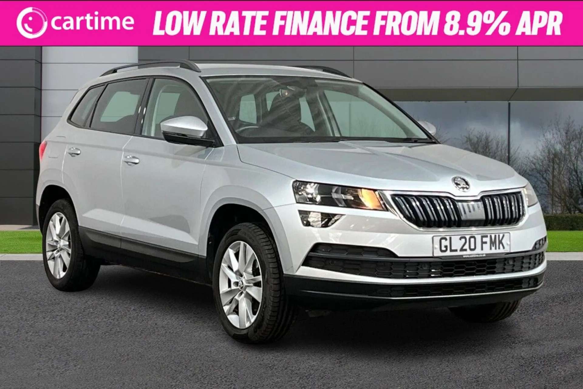 A 2020 SKODA KAROQ 1.0 SE TECHNOLOGY TSI 5d 114 BHP 8in Touchscreen, Apple CarPlay / Android Auto, DAB / Bluetooth, Park Sensors, 17in Alloys Brilliant Silver, 17-Inch A A 2020 SKODA KAROQ 1.0 SE TECHNOLOGY TSI 5d 114 BHP 8in Touchscreen, Apple CarPlay / Android Auto, DAB / Bluetooth, Park Sensors, 17in Alloys Brilliant Silver, 17-Inch A