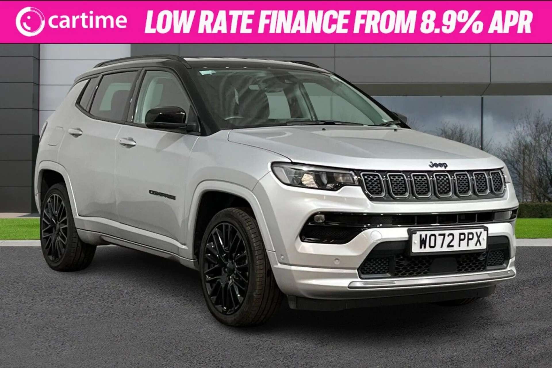 A 2023 JEEP COMPASS 1.3 S 5d 240 BHP Touchscreen, Apple CarPlay / Android Auto, Leather Seats, Adaptive Cruise Control, Reverse Camera Glacier Silver, 19-Inch Alloys A 2023 JEEP COMPASS 1.3 S 5d 240 BHP Touchscreen, Apple CarPlay / Android Auto, Leather Seats, Adaptive Cruise Control, Reverse Camera Glacier Silver, 19-Inch Alloys