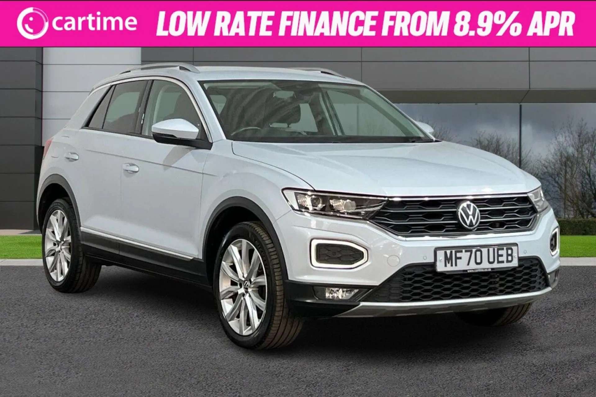 A 0 VOLKSWAGEN T-ROC 1.5 SEL TSI EVO DSG 5d 148 BHP Wireless App Connect, Parking Sensors, Adaptive Cruise Control, LED Headlights, DAB Radio White Silver, 18-Inch Alloy W A 0 VOLKSWAGEN T-ROC 1.5 SEL TSI EVO DSG 5d 148 BHP Wireless App Connect, Parking Sensors, Adaptive Cruise Control, LED Headlights, DAB Radio White Silver, 18-Inch Alloy W