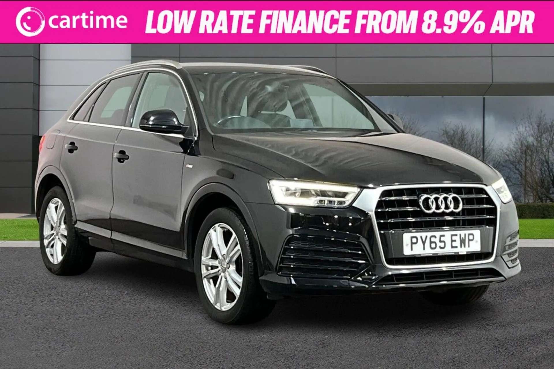 A 2015 AUDI Q3 1.4 TFSI S LINE 5d 148 BHP Media Display, Satellite Navigation, Bluetooth, Front and Rear Parking Sensors Mythos Black, 18-Inch Alloy Wheels A 2015 AUDI Q3 1.4 TFSI S LINE 5d 148 BHP Media Display, Satellite Navigation, Bluetooth, Front and Rear Parking Sensors Mythos Black, 18-Inch Alloy Wheels
