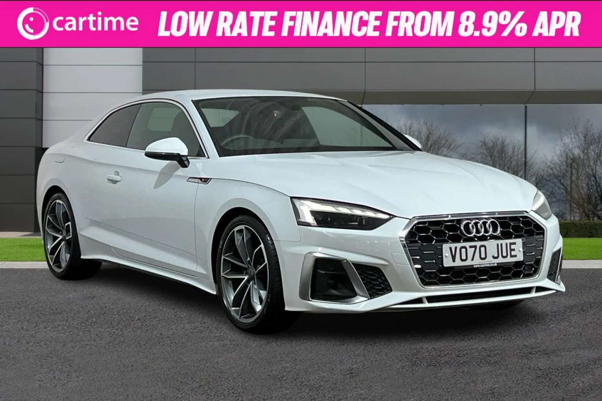 A 2020 AUDI A5 2.0 TFSI S LINE MHEV 2d 188 BHP 8in Sat Nav, Apple CarPlay / Android Auto, Front / Rear Sensors, Half Leather, 19in Alloys / Mythos Black, Cruise / Cl A 2020 AUDI A5 2.0 TFSI S LINE MHEV 2d 188 BHP 8in Sat Nav, Apple CarPlay / Android Auto, Front / Rear Sensors, Half Leather, 19in Alloys / Mythos Black, Cruise / Cl