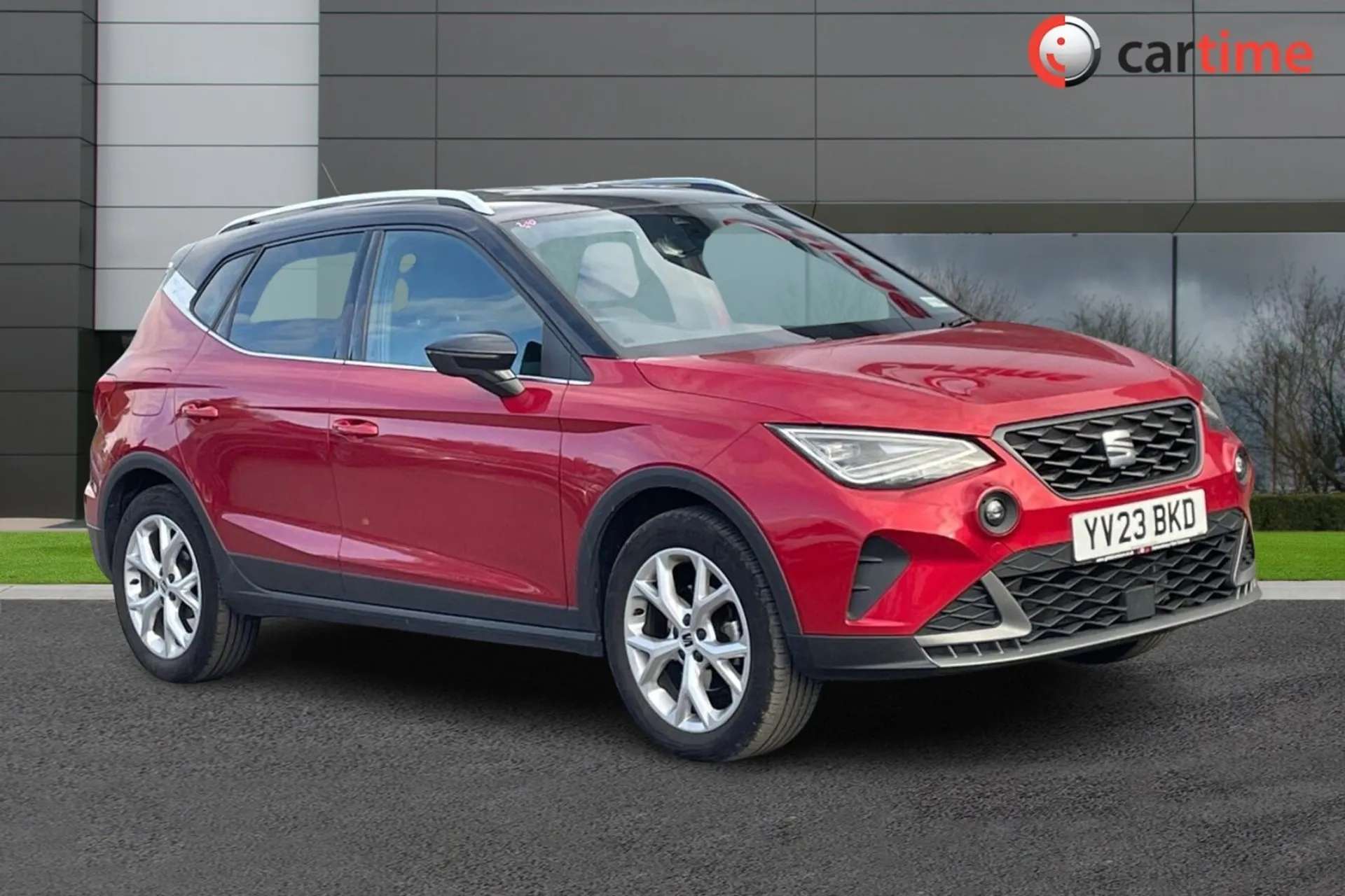 A 2023 SEAT ARONA 1.0 ECOTSI FR 5d 109 BHP Touchscreen, Android Auto / Apple CarPlay, Rear Parking Sensors, Bluetooth, DAB Radio Desire Red / 17in Alloys A 2023 SEAT ARONA 1.0 ECOTSI FR 5d 109 BHP Touchscreen, Android Auto / Apple CarPlay, Rear Parking Sensors, Bluetooth, DAB Radio Desire Red / 17in Alloys