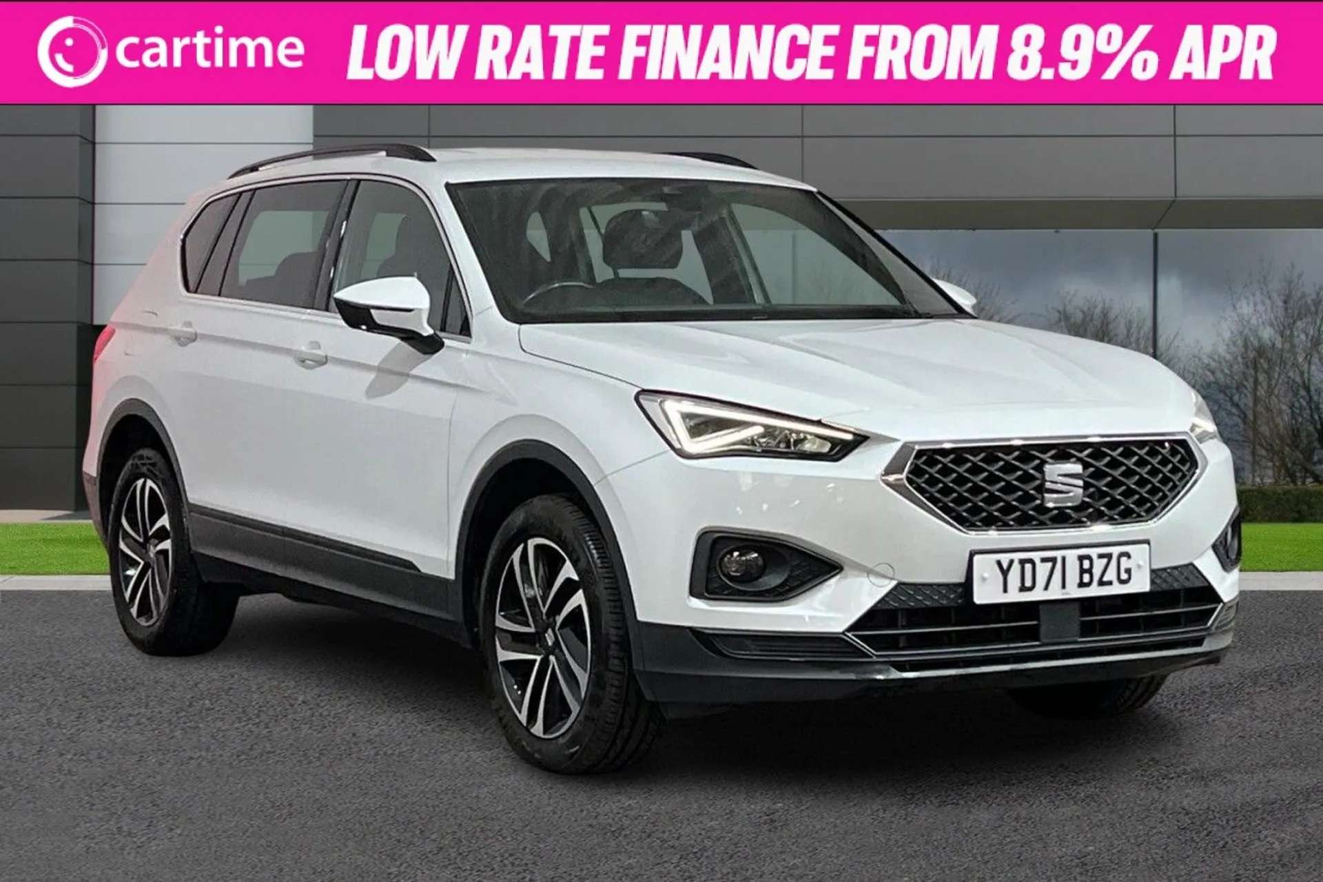 A 2021 SEAT TARRACO 1.5 TSI EVO SE TECHNOLOGY DSG 5d 148 BHP Android Auto/Apple CarPlay, Seven Seats, Privacy Glass, LED Headlights, Park Assist Oryx White, 18-Inch Alloy A 2021 SEAT TARRACO 1.5 TSI EVO SE TECHNOLOGY DSG 5d 148 BHP Android Auto/Apple CarPlay, Seven Seats, Privacy Glass, LED Headlights, Park Assist Oryx White, 18-Inch Alloy