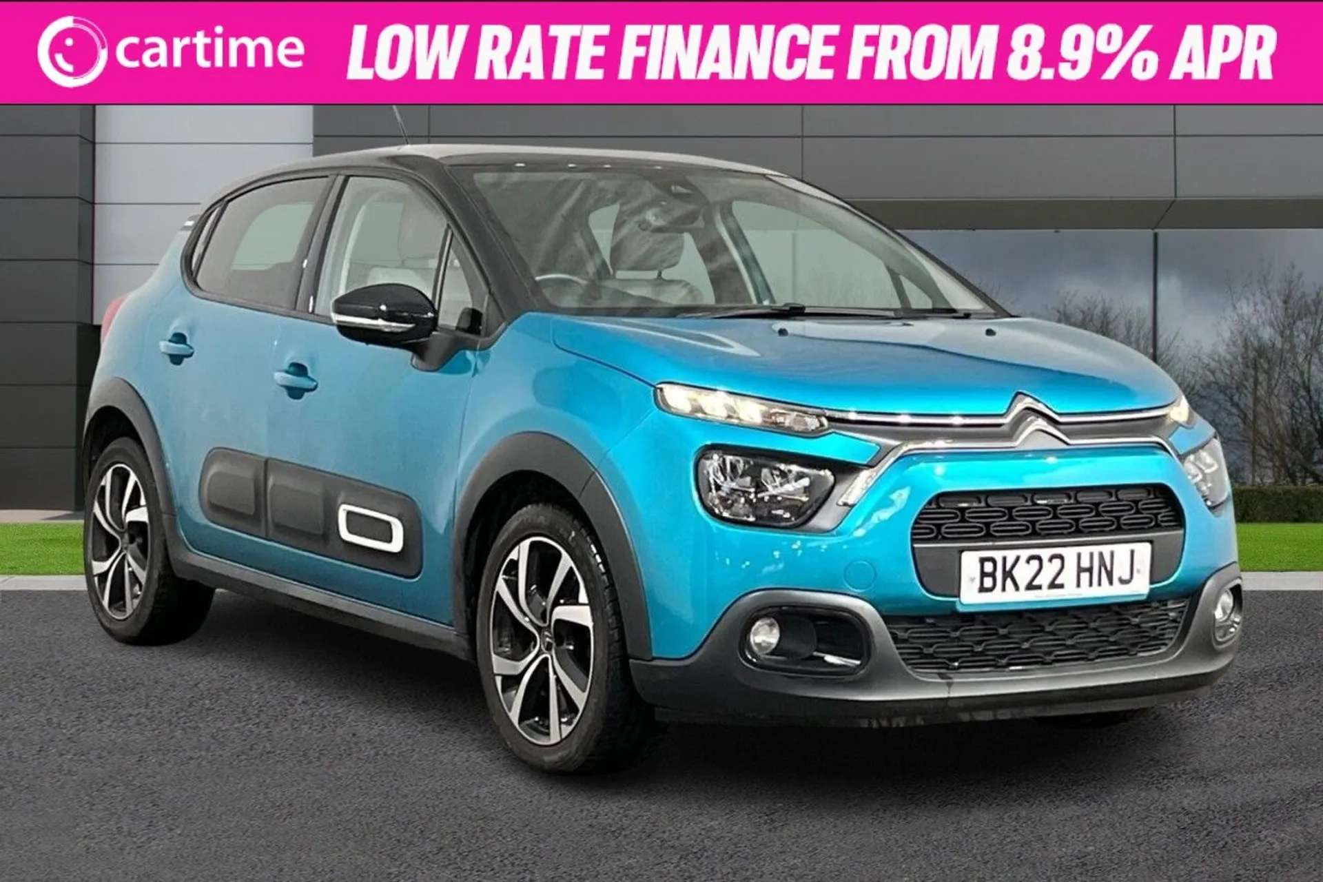 A 2022 CITROEN C3 1.2 PURETECH SHINE PLUS S/S 5d 82 BHP Touchscreen, Apple CarPlay / Android Auto, Reverse Camera, Bluetooth, DAB - Digital Radio Spring Blue, 17-inch A A 2022 CITROEN C3 1.2 PURETECH SHINE PLUS S/S 5d 82 BHP Touchscreen, Apple CarPlay / Android Auto, Reverse Camera, Bluetooth, DAB - Digital Radio Spring Blue, 17-inch A
