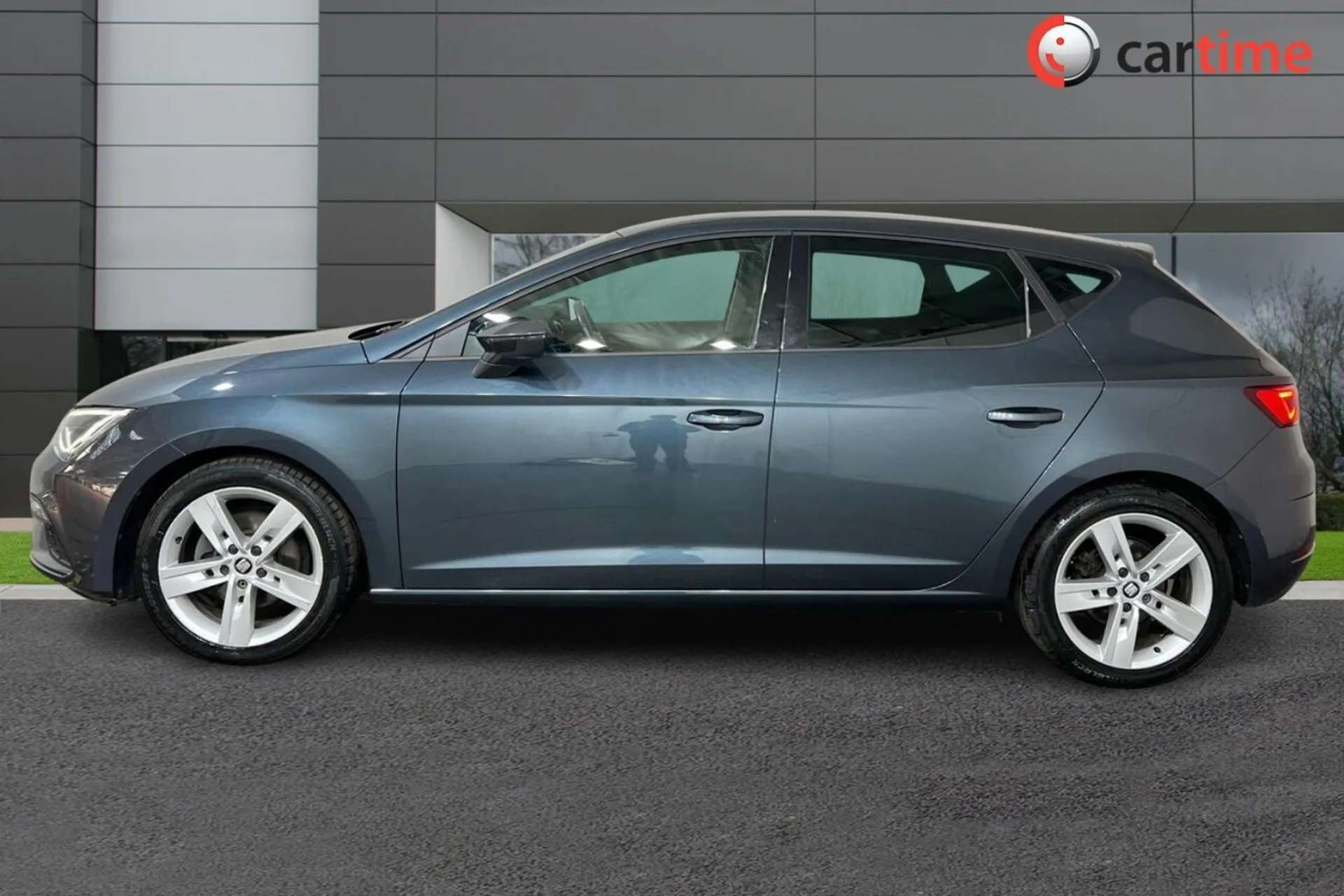 A 2019 SEAT LEON 1.5 TSI EVO FR 5d 129 BHP Apple CarPlay/Android Auto, Parking Sensors, Cruise Control, LED Headlights, Satellite Navigation Magnetic Grey, 17-Inch All A 2019 SEAT LEON 1.5 TSI EVO FR 5d 129 BHP Apple CarPlay/Android Auto, Parking Sensors, Cruise Control, LED Headlights, Satellite Navigation Magnetic Grey, 17-Inch All
