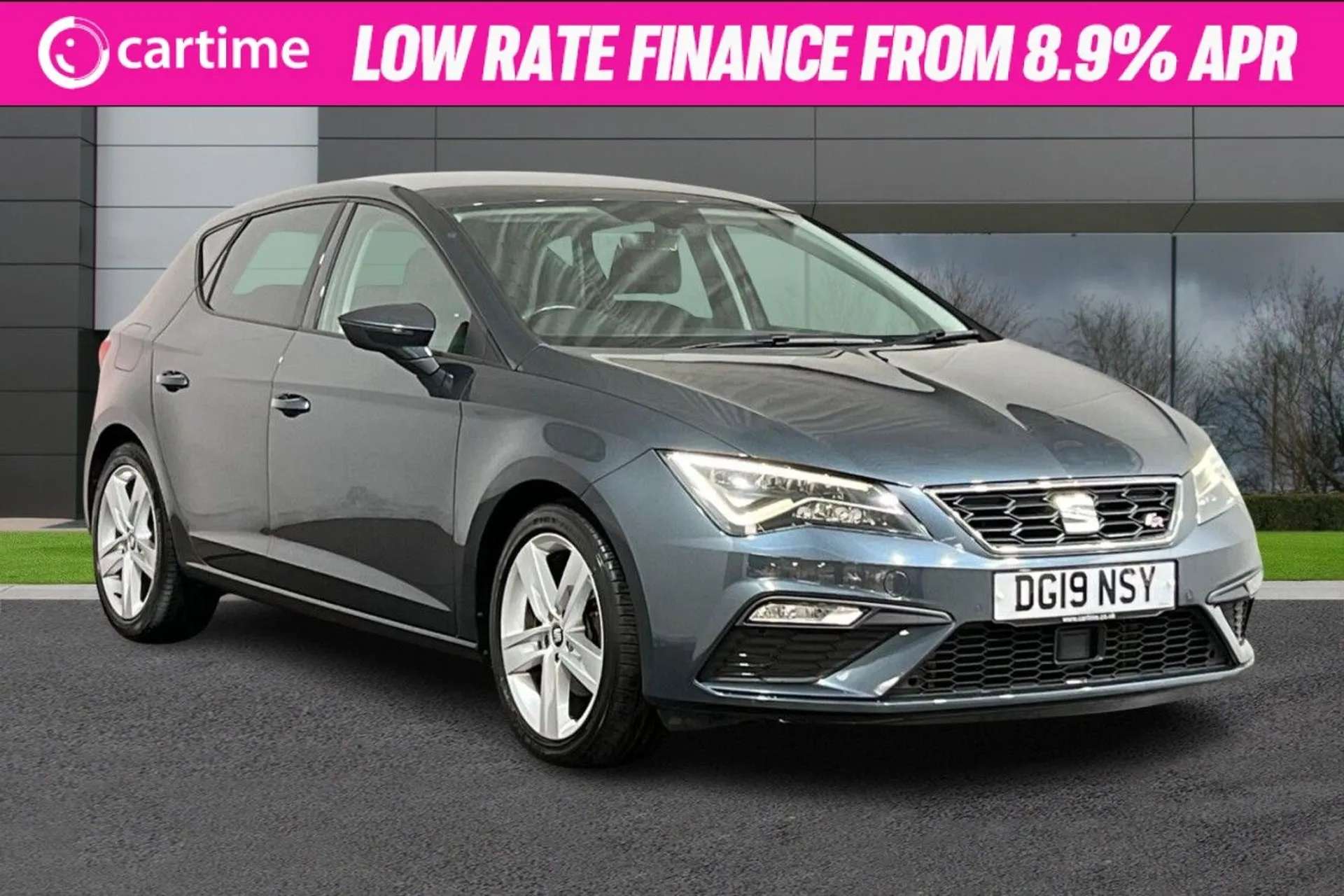 A 2019 SEAT LEON 2.0 TDI FR 5d 148 BHP 8in Touchscreen, Apple CarPlay / Android Auto, Park Sensors, DAB / Bluetooth, Air Conditioning Magnetic Grey, 17-Inch Alloy Whee A 2019 SEAT LEON 2.0 TDI FR 5d 148 BHP 8in Touchscreen, Apple CarPlay / Android Auto, Park Sensors, DAB / Bluetooth, Air Conditioning Magnetic Grey, 17-Inch Alloy Whee