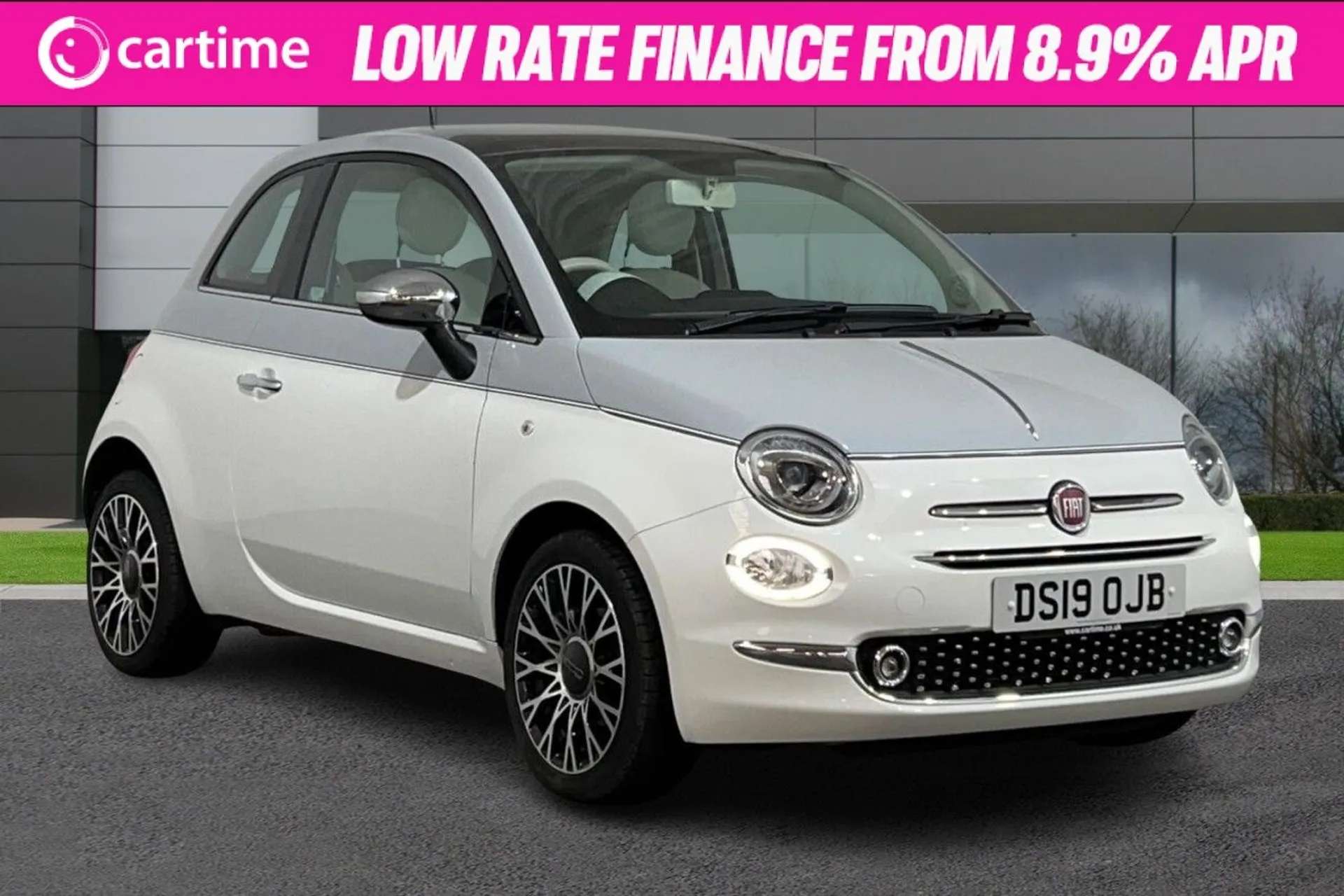 A 2019 FIAT 500 1.2 COLLEZIONE 3d 69 BHP 5in Touchscreen, Rear Parking Sensors, Cruise Control, AM/FM Radio, 16in Alloys Cortina Grey, 16-Inch Alloy Wheels A 2019 FIAT 500 1.2 COLLEZIONE 3d 69 BHP 5in Touchscreen, Rear Parking Sensors, Cruise Control, AM/FM Radio, 16in Alloys Cortina Grey, 16-Inch Alloy Wheels